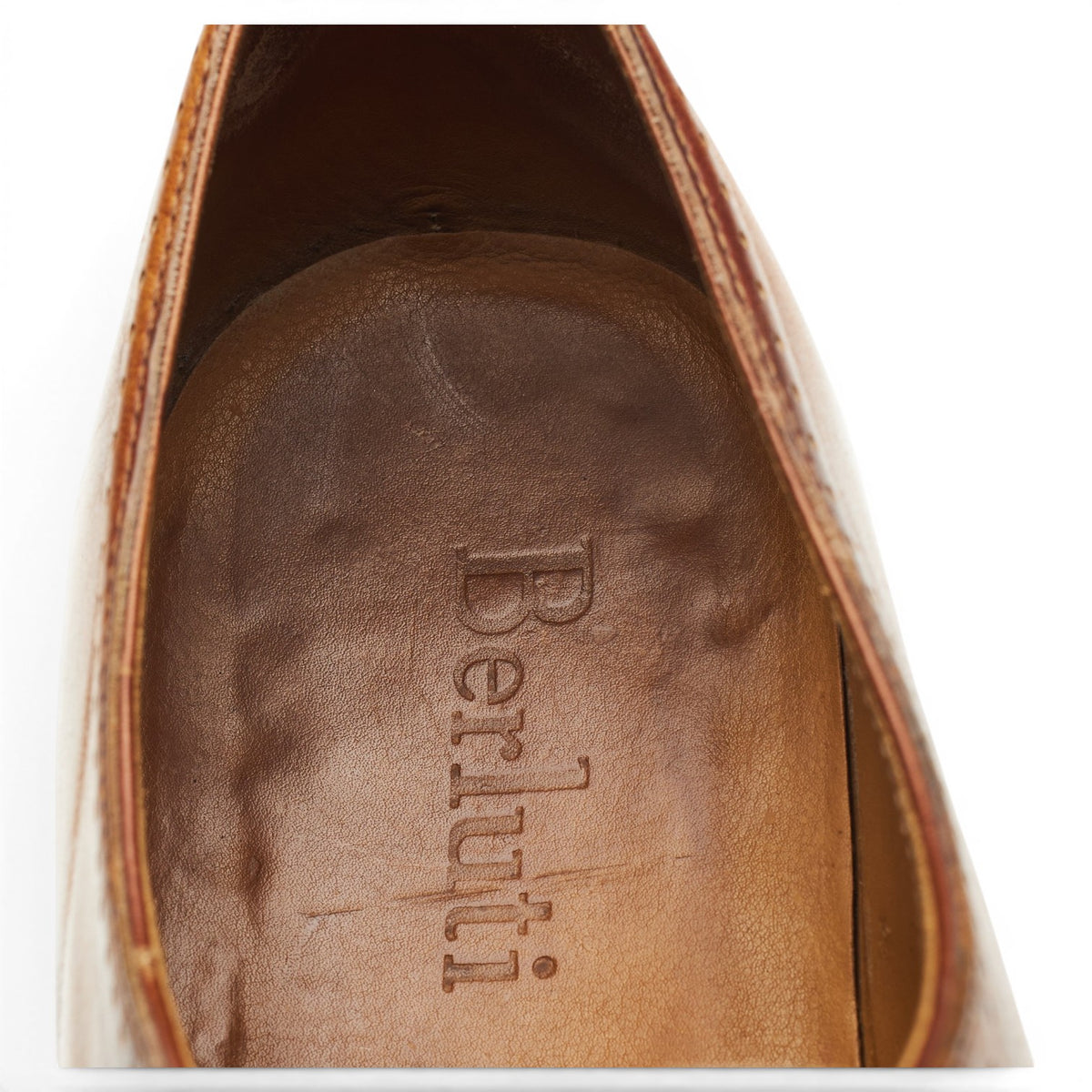 Tan Brown Patina Leather Oxford UK 8.5