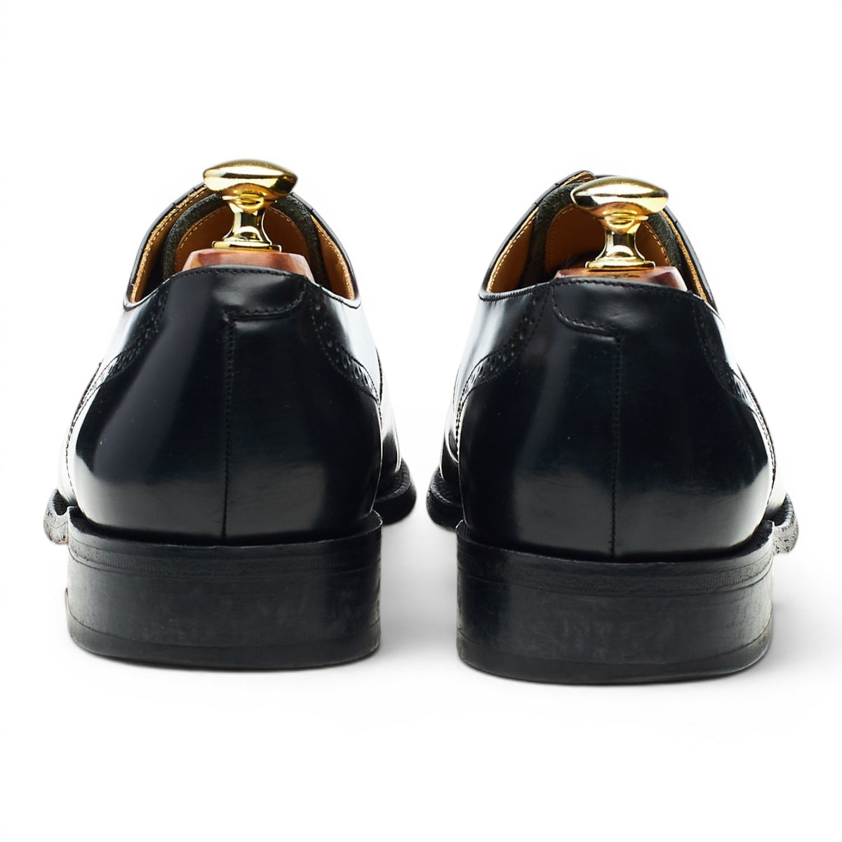 'Alfred' Black Leather Oxford Brogue UK 7 G