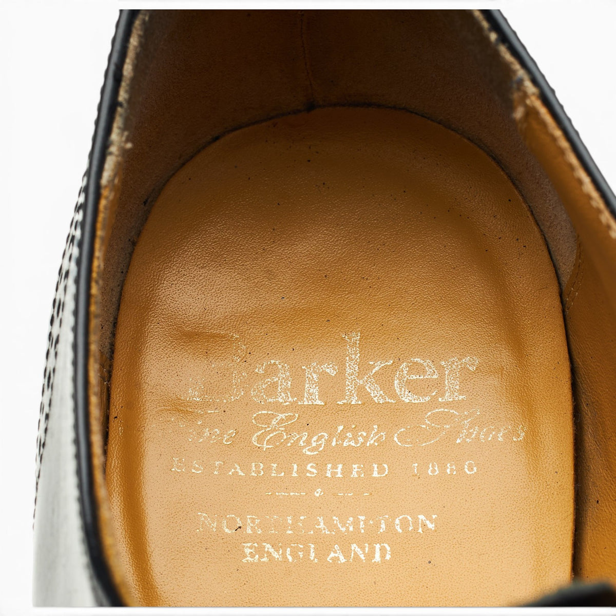 'Alfred' Black Leather Oxford Brogue UK 7 G