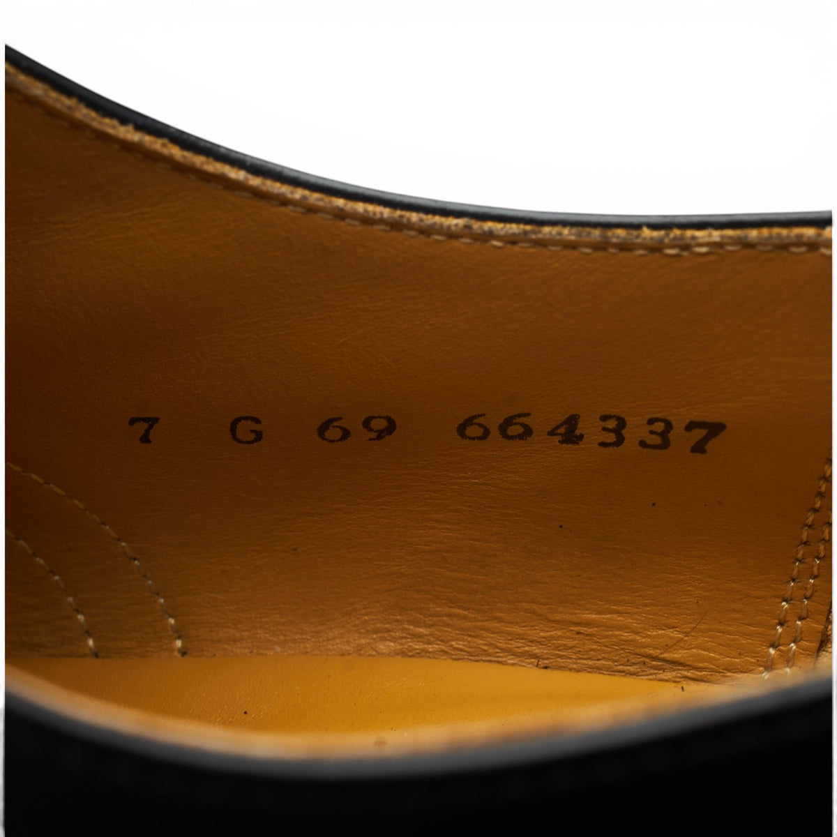 'Alfred' Black Leather Oxford Brogue UK 7 G