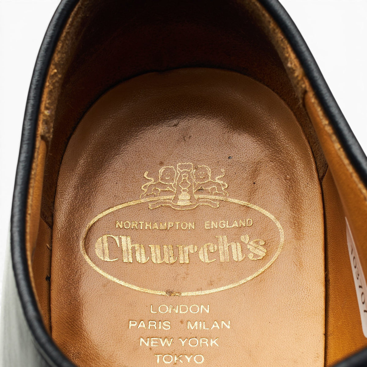 'Chapel' Black Leather Derby UK 8.5 F