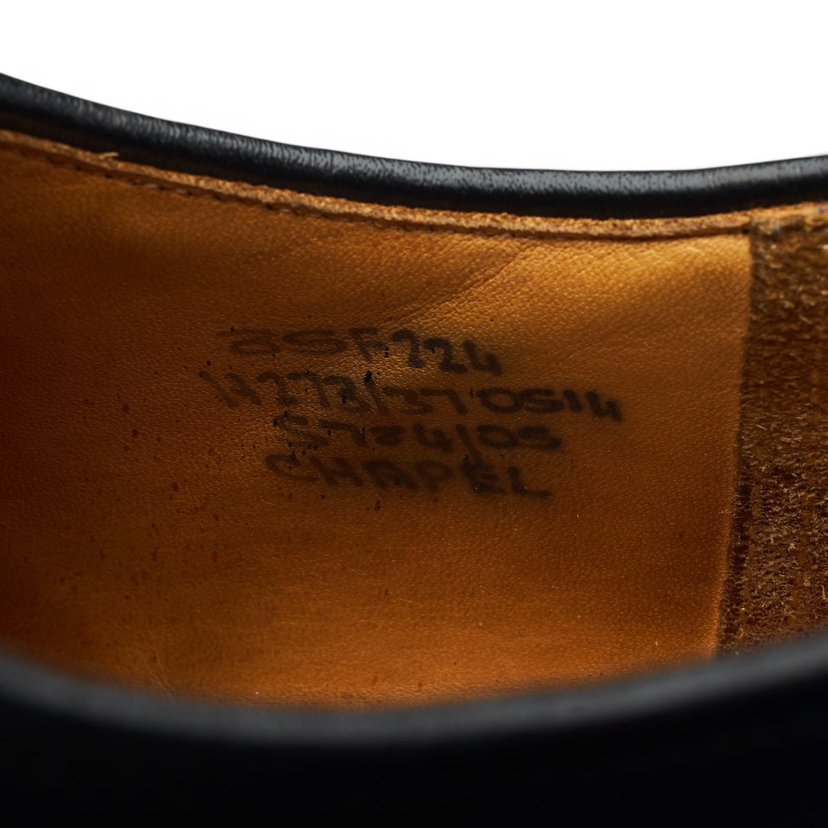 'Chapel' Black Leather Derby UK 8.5 F