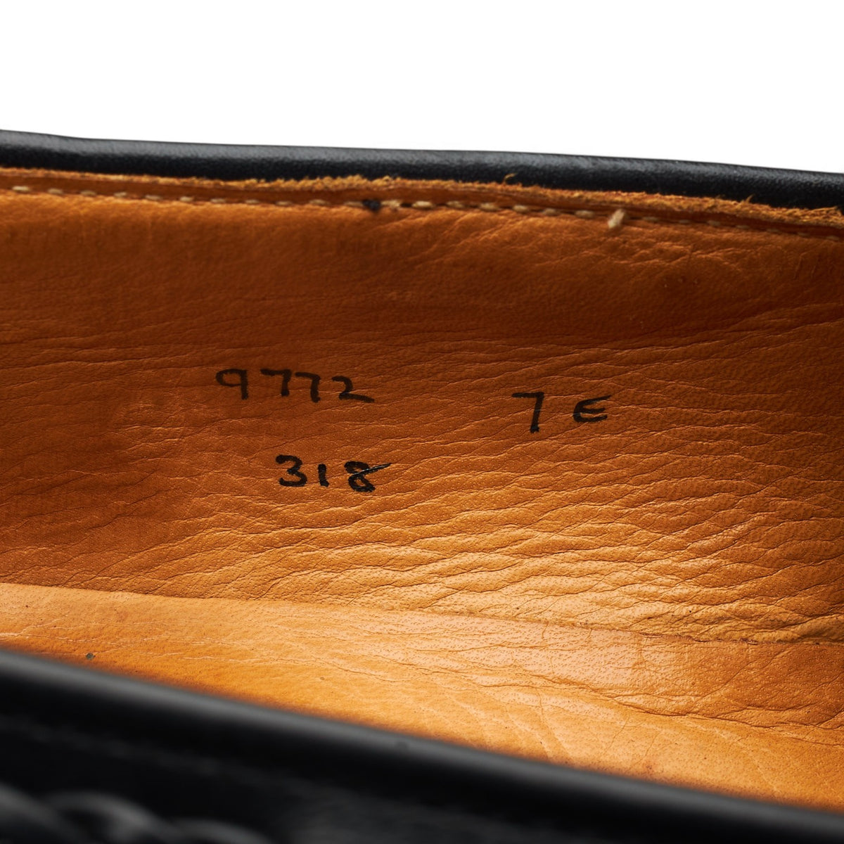 Black Leather Tassel Loafers UK 7 E