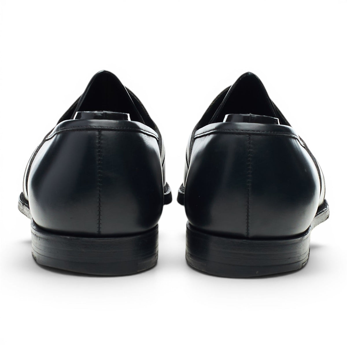 Black Leather Loafers UK 7.5 E