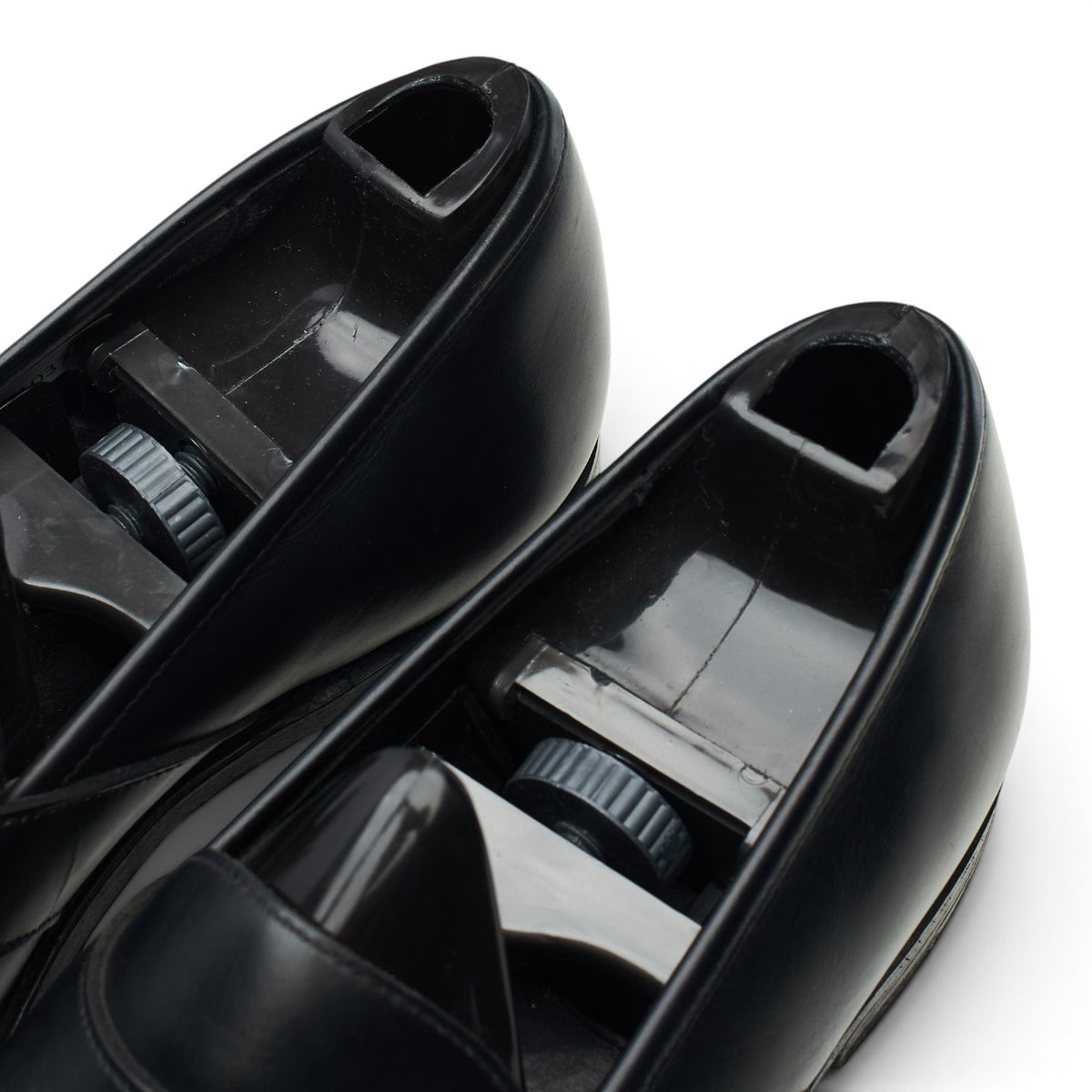 Black Leather Loafers UK 7.5 E
