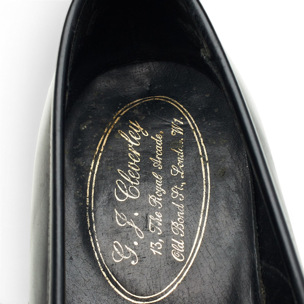 Black Leather Loafers UK 7.5 E