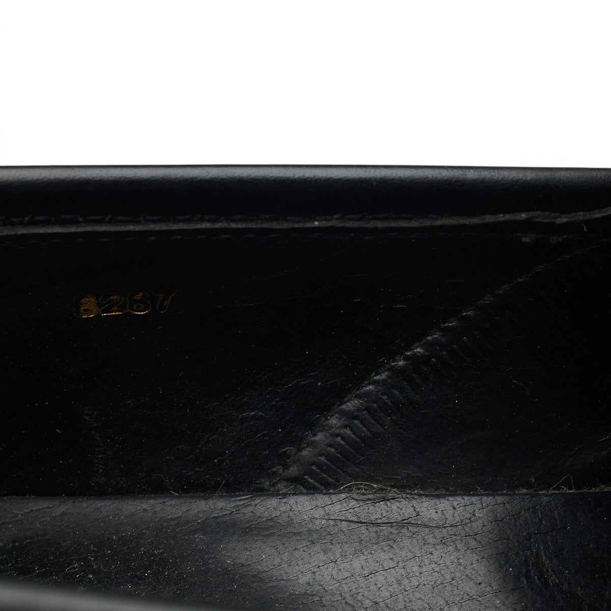 Black Leather Loafers UK 7.5 E