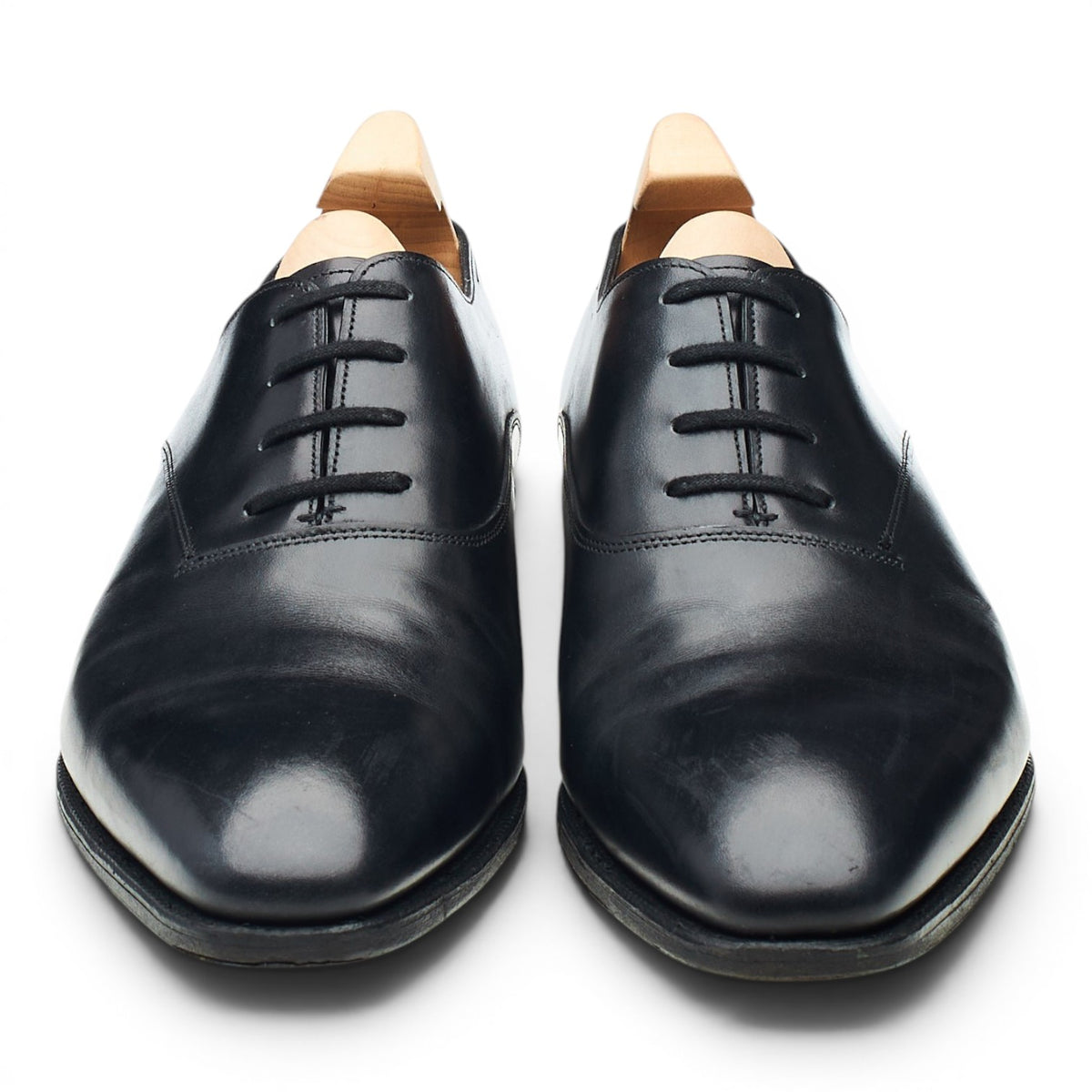 'Becketts' Black Leather Oxford UK 8 E