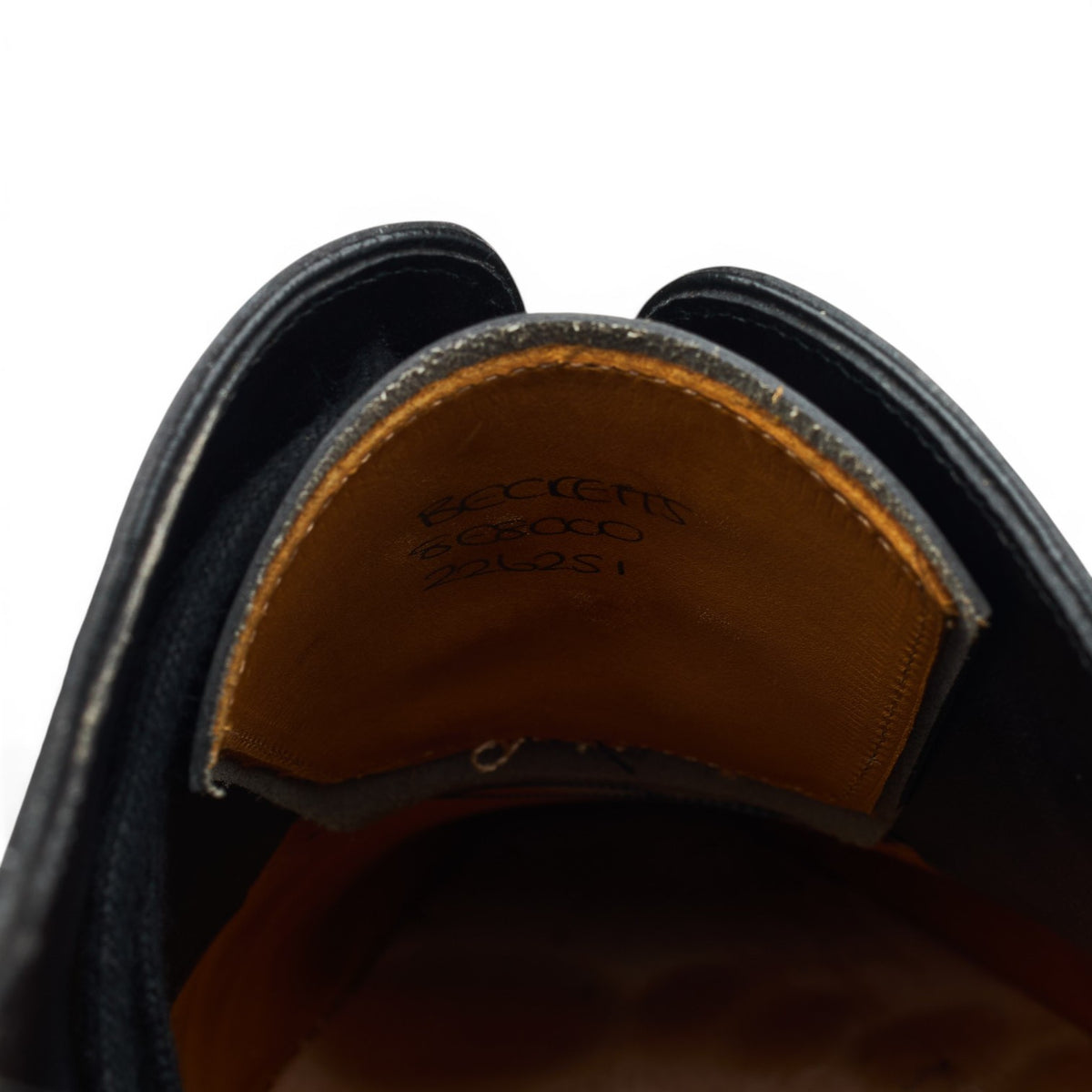 'Becketts' Black Leather Oxford UK 8 E