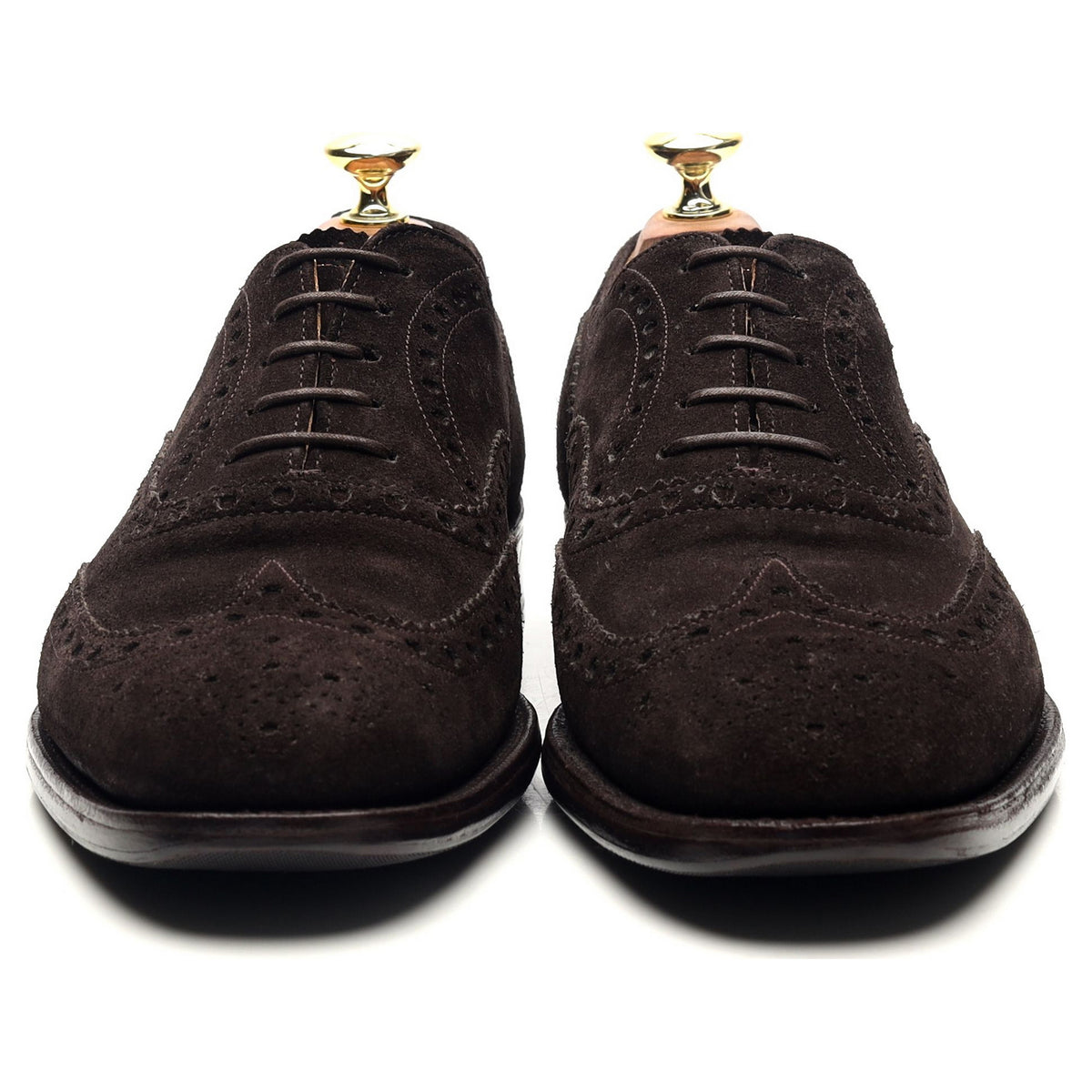 &#39;Brisbane&#39; Dark Brown Suede Oxford Brogues UK 7 F