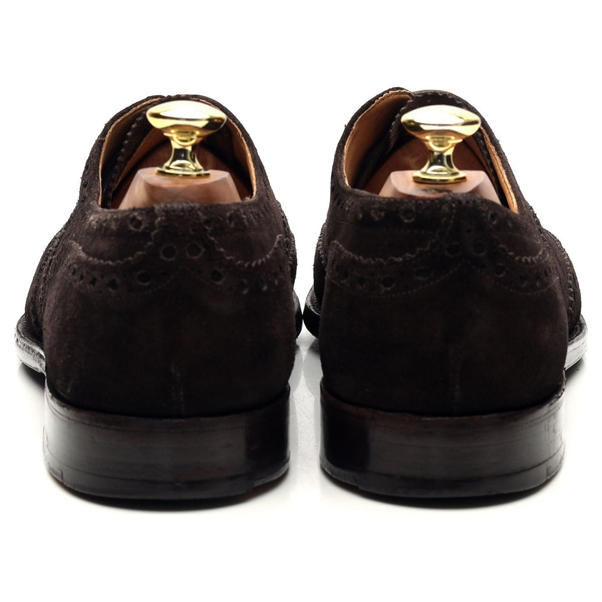 &#39;Brisbane&#39; Dark Brown Suede Oxford Brogues UK 7 F