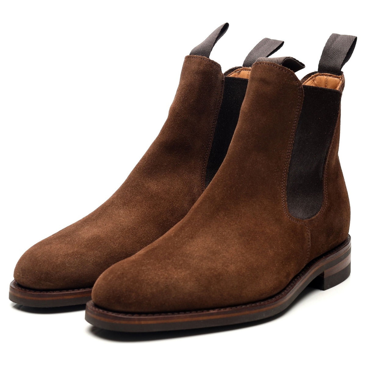 Brown Suede Chelsea Boots UK 6