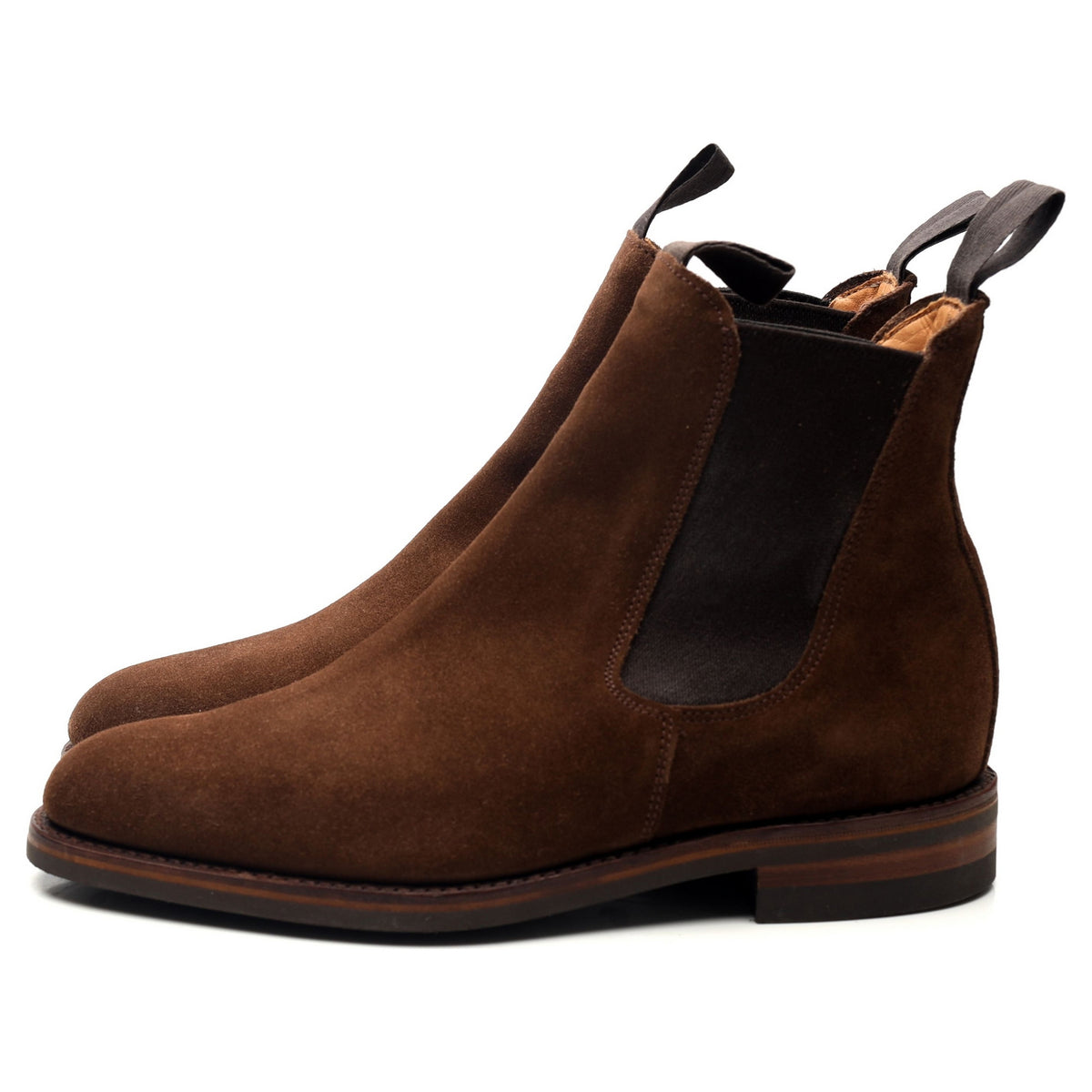 Brown Suede Chelsea Boots UK 6