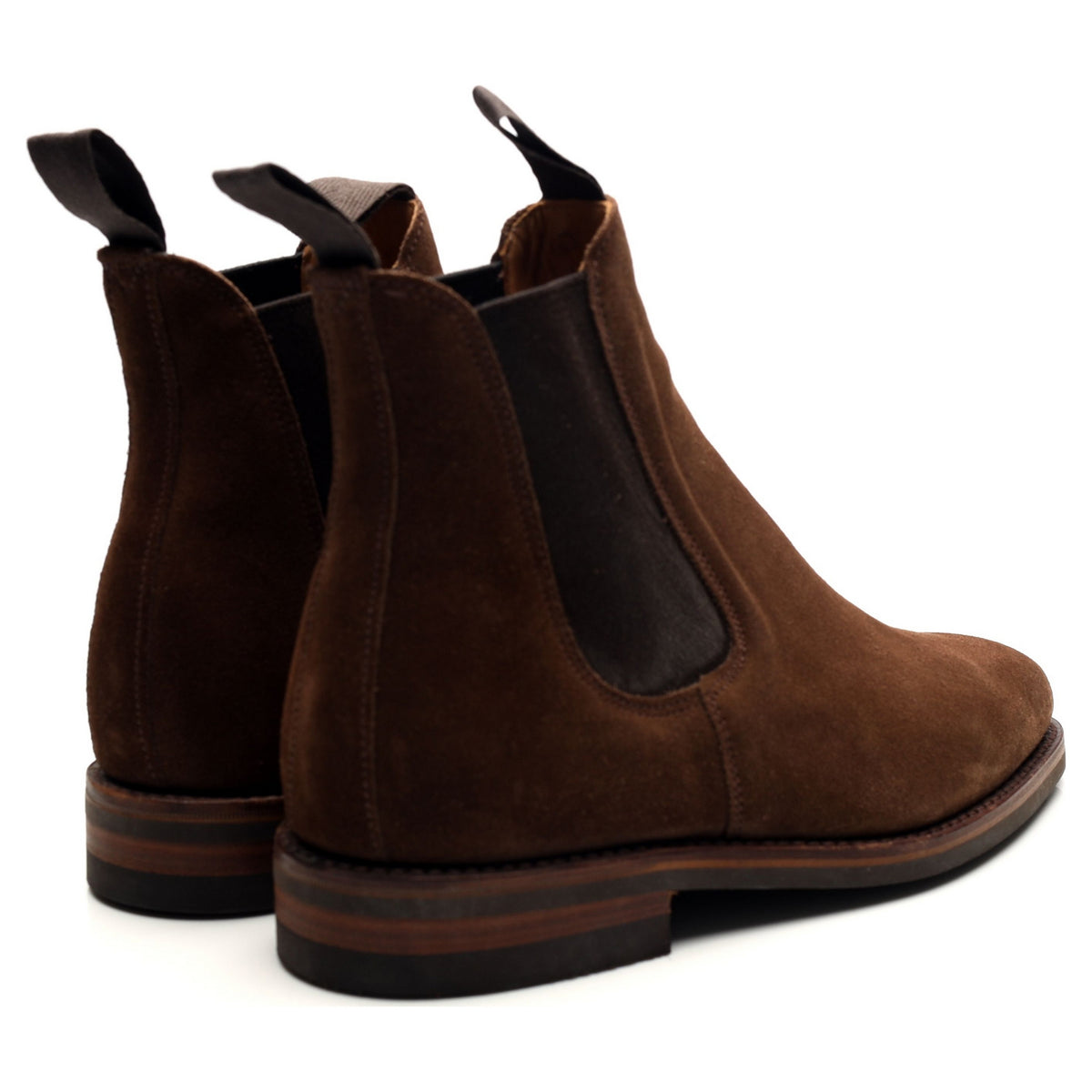 Brown Suede Chelsea Boots UK 6