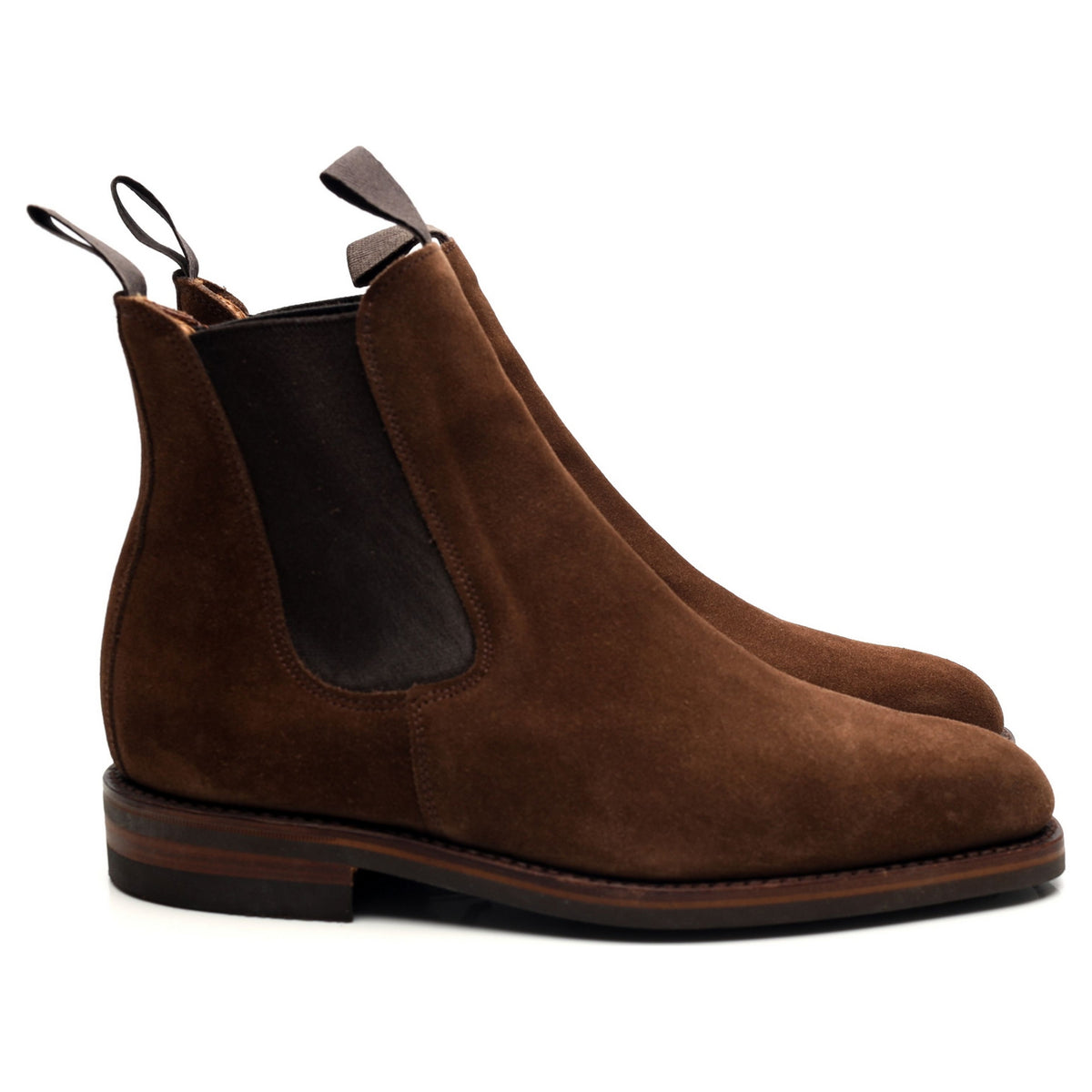 Brown Suede Chelsea Boots UK 6