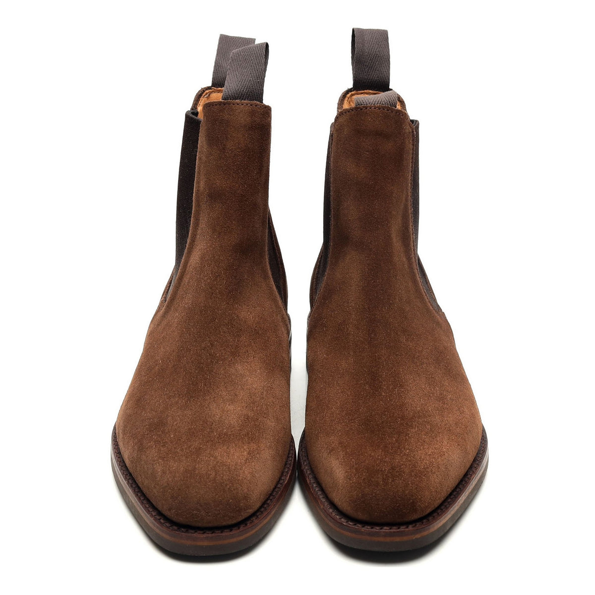 Brown Suede Chelsea Boots UK 6