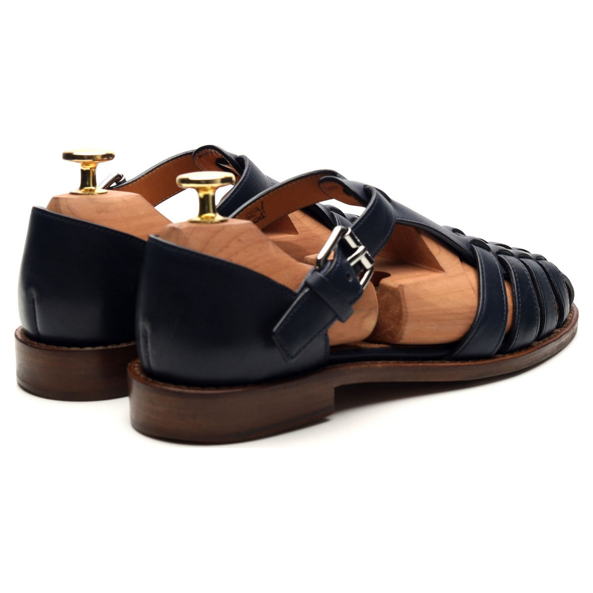 Women&#39;s &#39;Kelsey&#39; Navy Blue Leather Sandals UK 2 EU 35