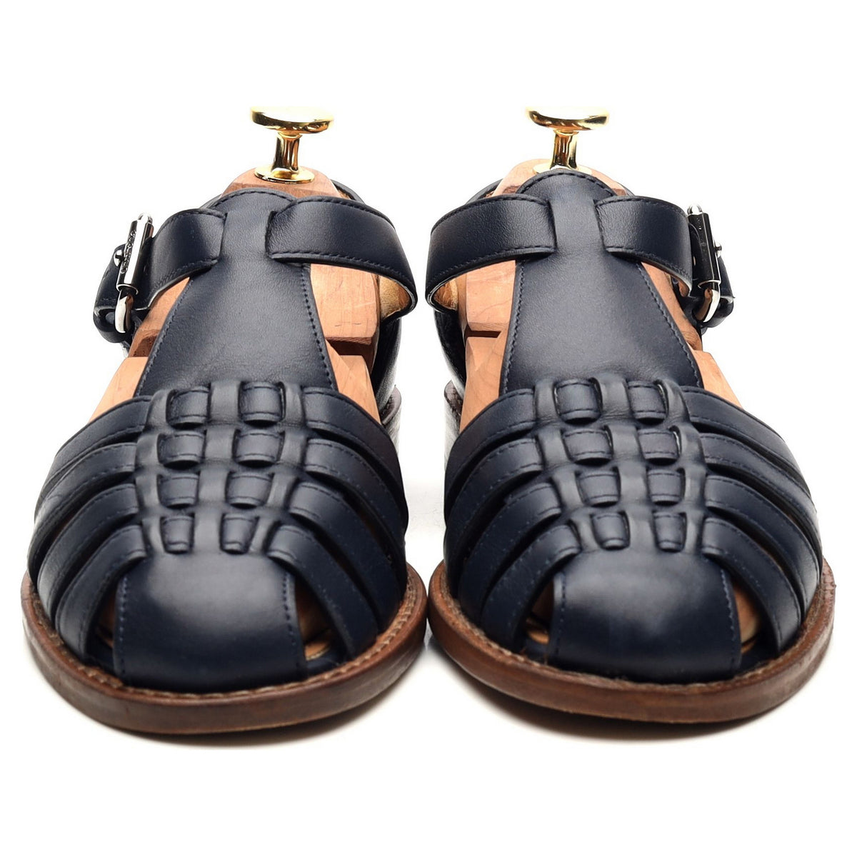 Women&#39;s &#39;Kelsey&#39; Navy Blue Leather Sandals UK 2 EU 35