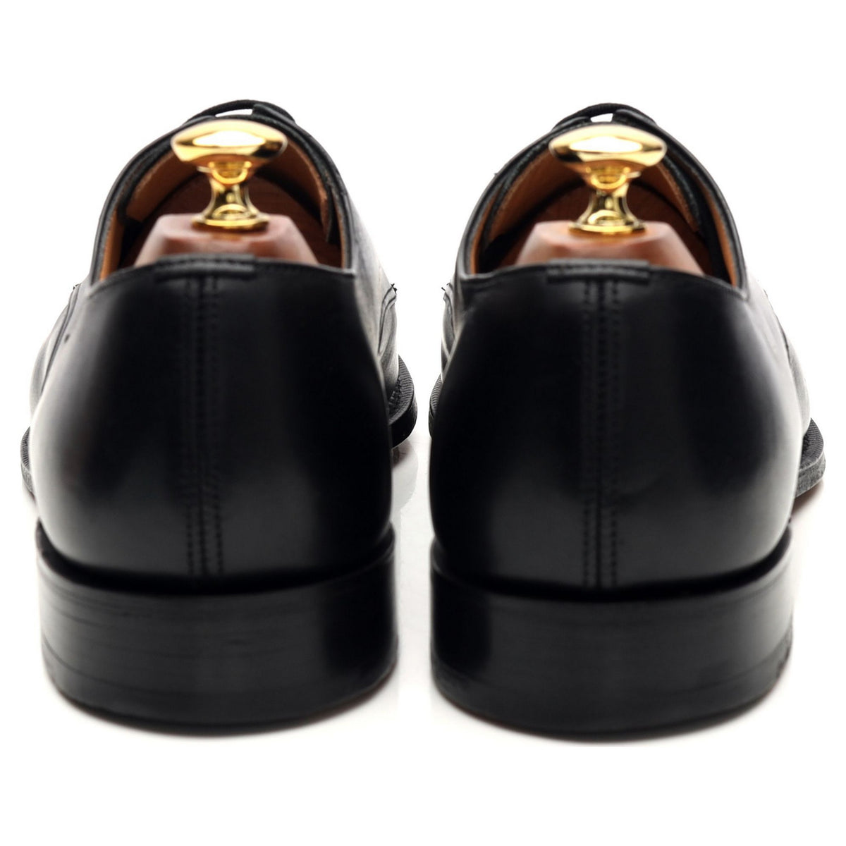 &#39;Coram&#39; Black Leather Derby UK 9 F