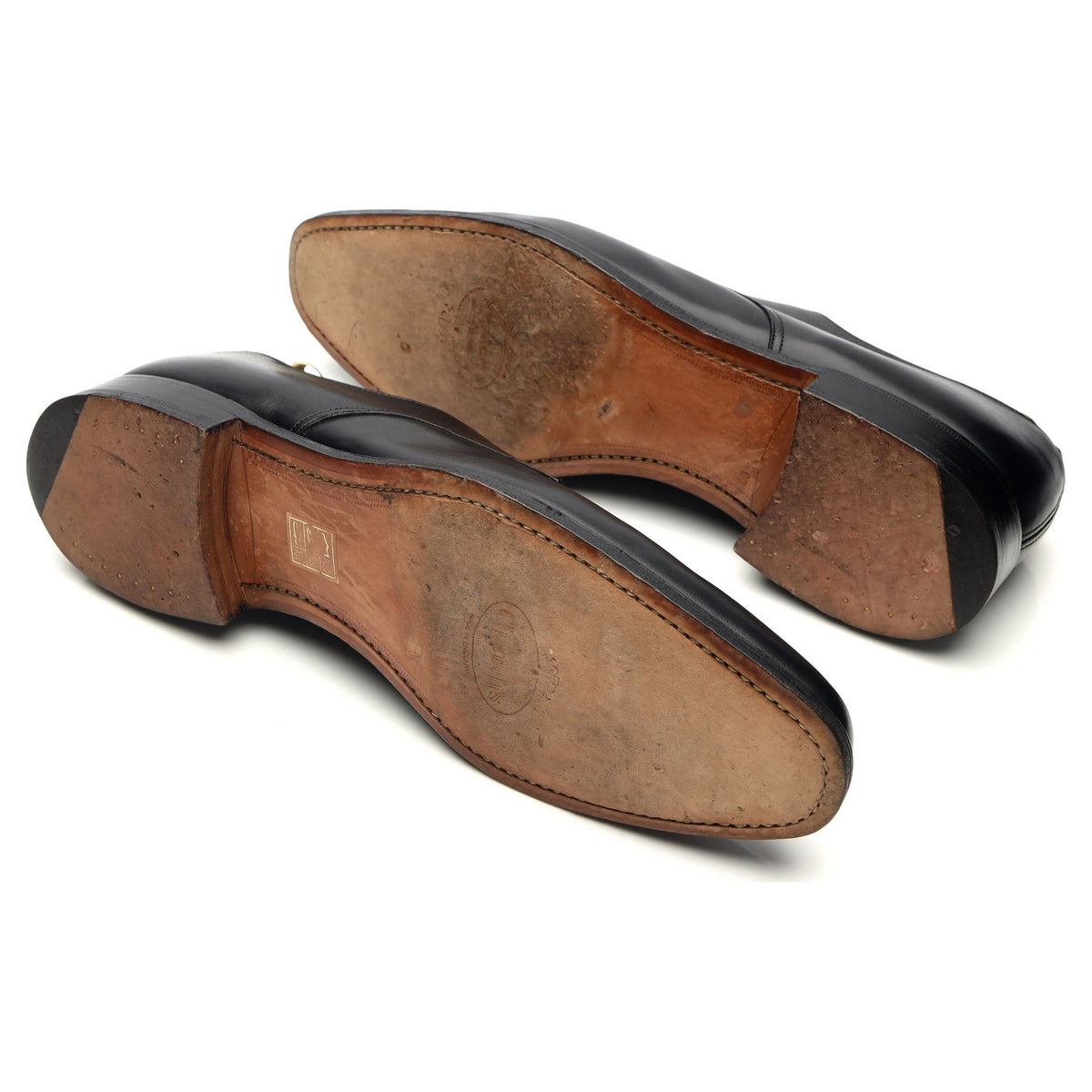 &#39;Coram&#39; Black Leather Derby UK 9 F
