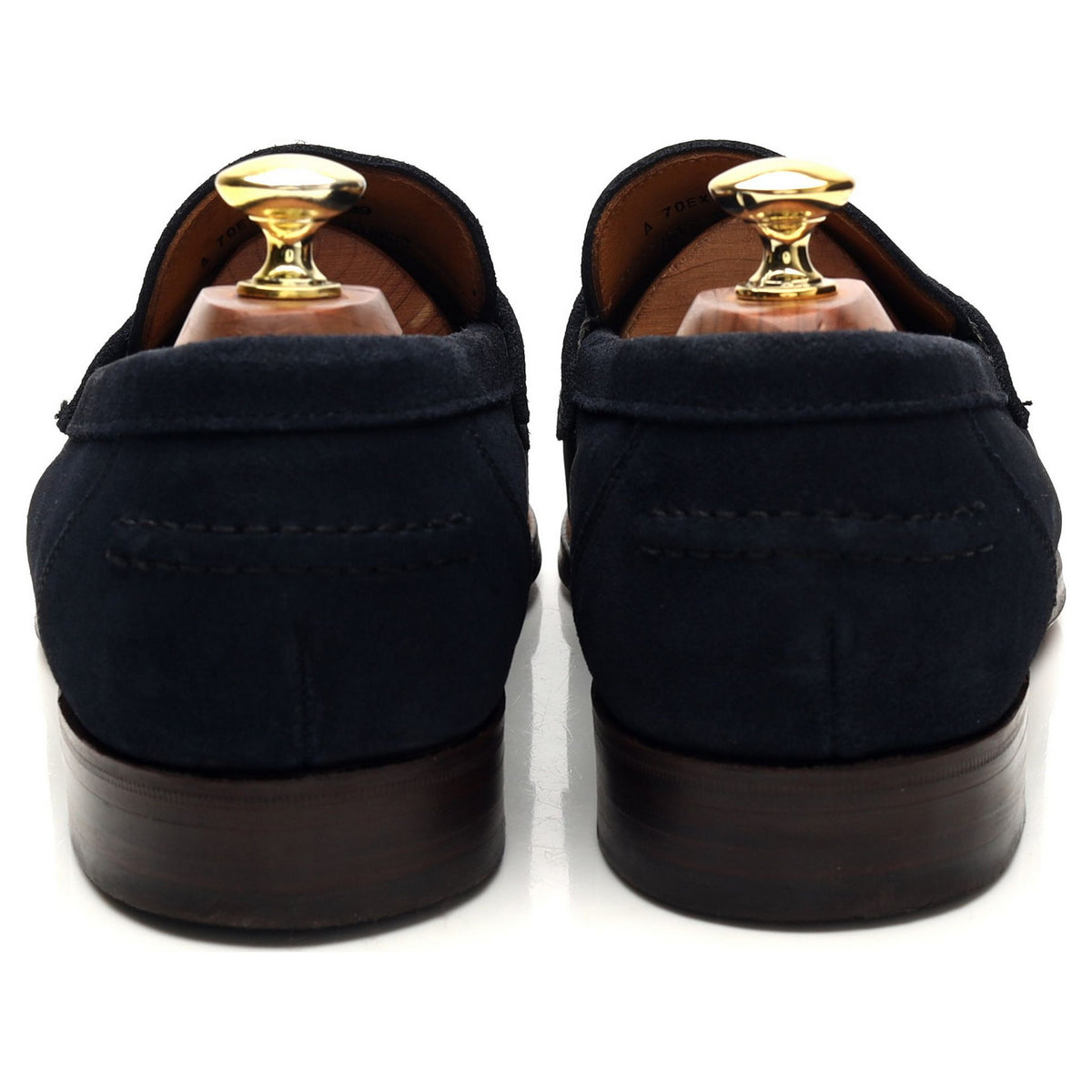 &#39;Bermuda&#39; Navy Blue Suede Loafers UK 8.5 EX