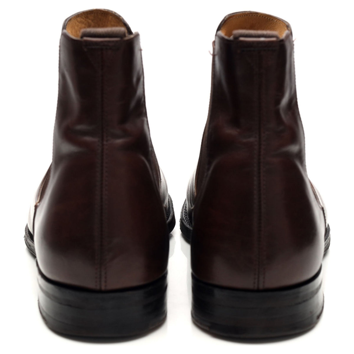 &#39;Houston&#39; Brown Leather Chelsea Boots UK 8.5 F