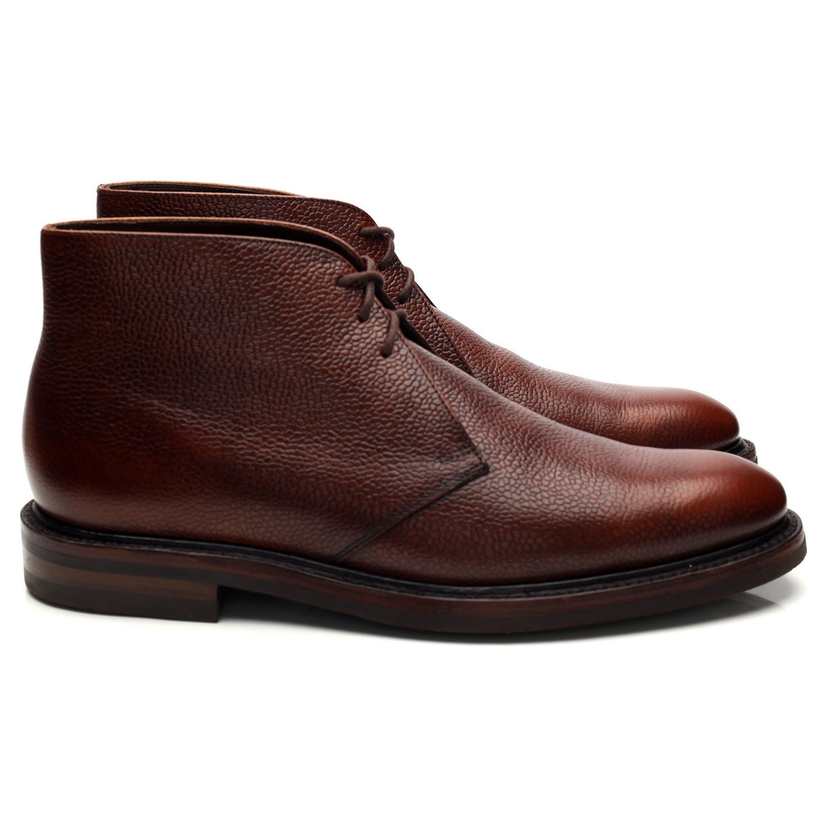 1880 Legacy &#39;Lytham&#39; Oxblood Grain Leather Chukka Boots UK 7 F