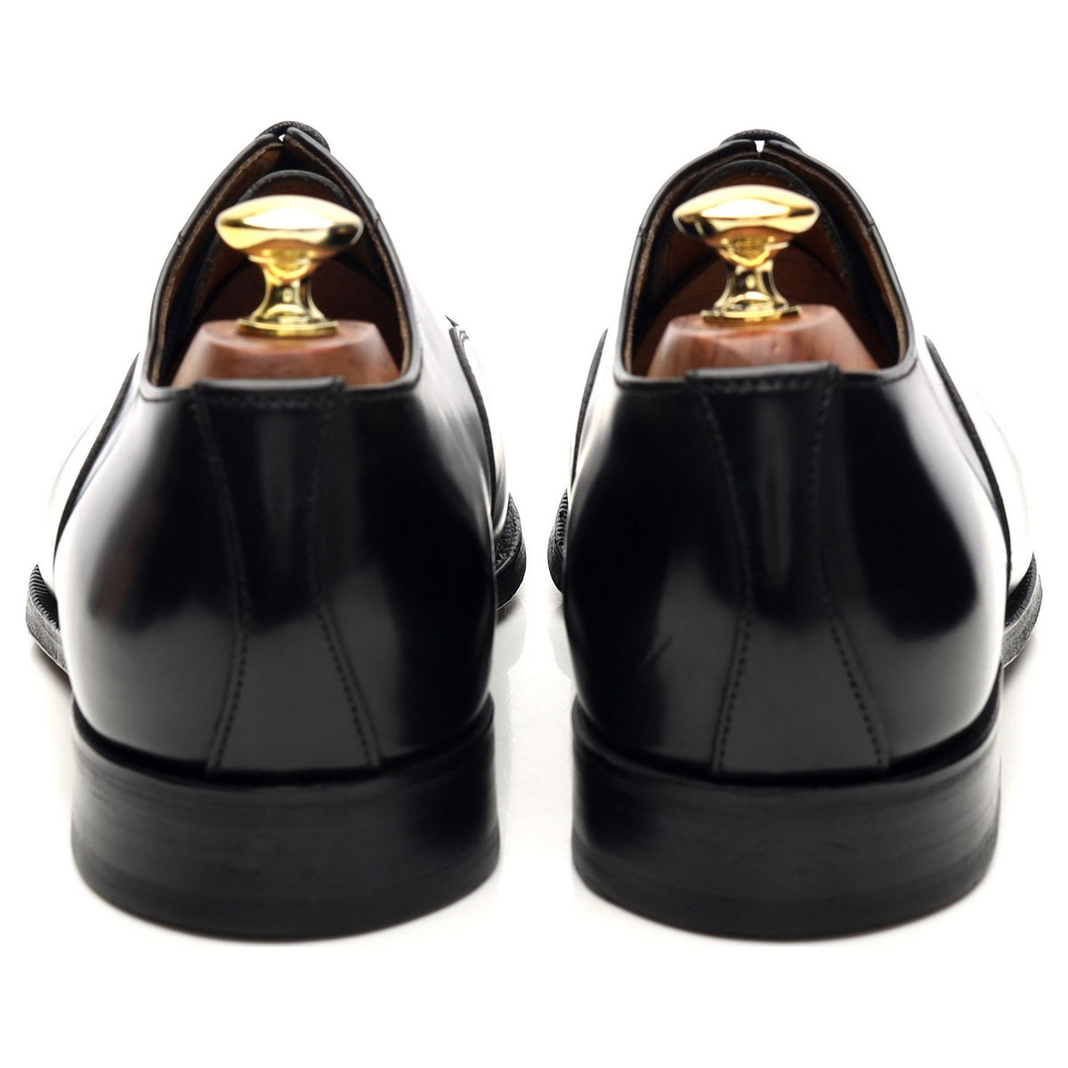 &#39;Epsom&#39; Black Leather Oxford UK 8 F