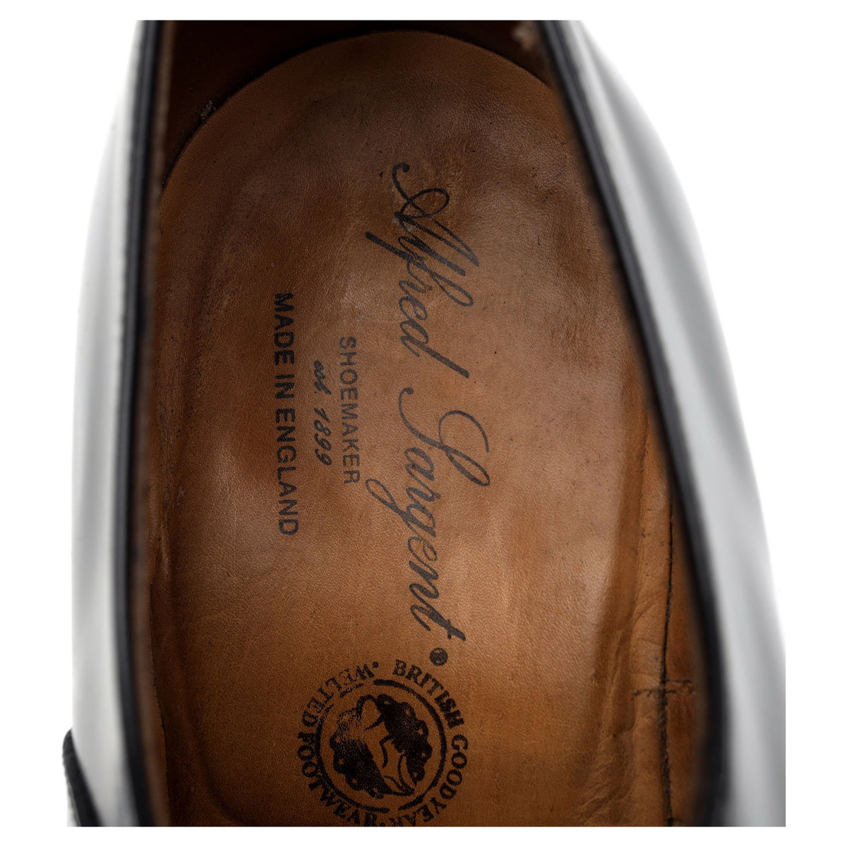 &#39;Epsom&#39; Black Leather Oxford UK 8 F