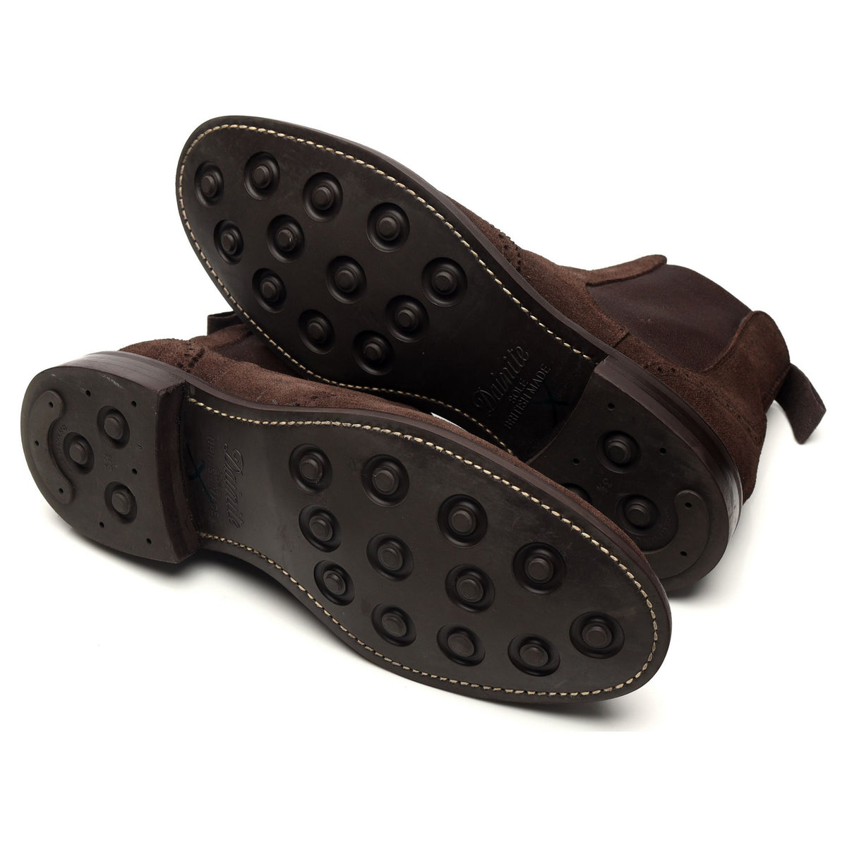 &#39;Cransley 2&#39; Dark Brown Suede Brogue Chelsea Boots UK 9 F
