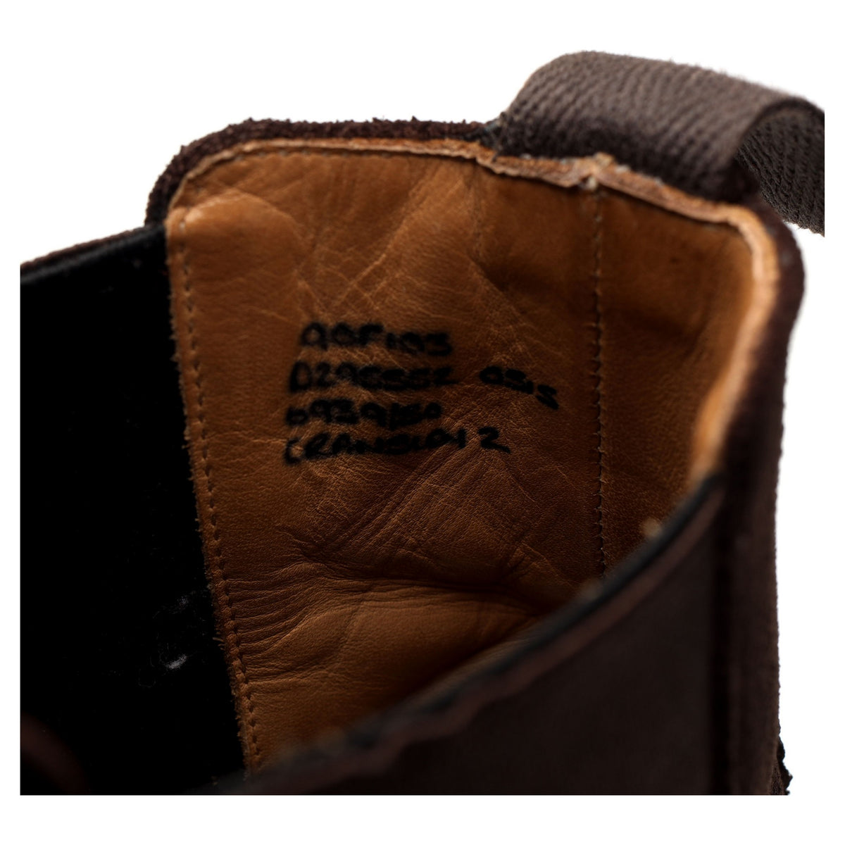 &#39;Cransley 2&#39; Dark Brown Suede Brogue Chelsea Boots UK 9 F