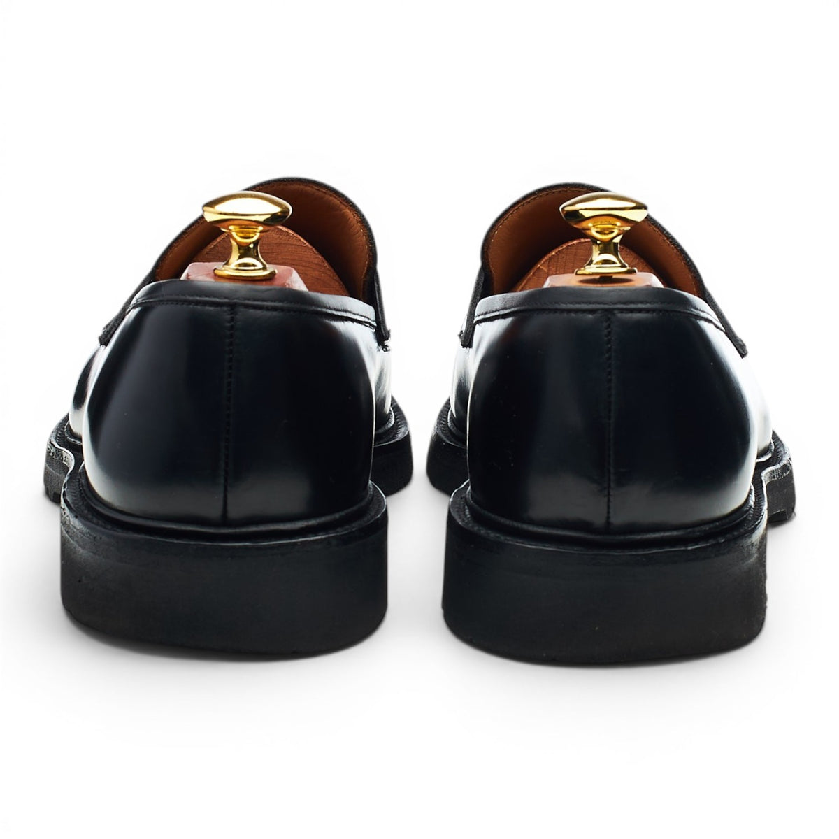 'Henley 3' Black Leather Loafers UK 9.5 E