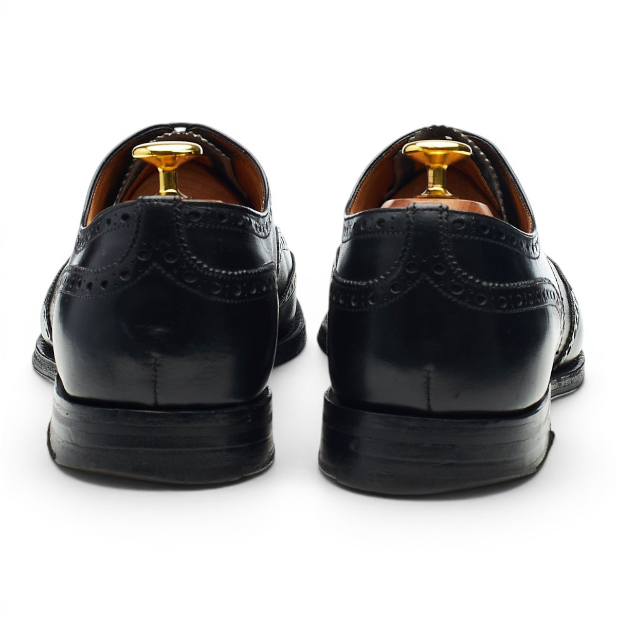 'Chetwynd' Black Leather Oxford Brogues UK 8 F