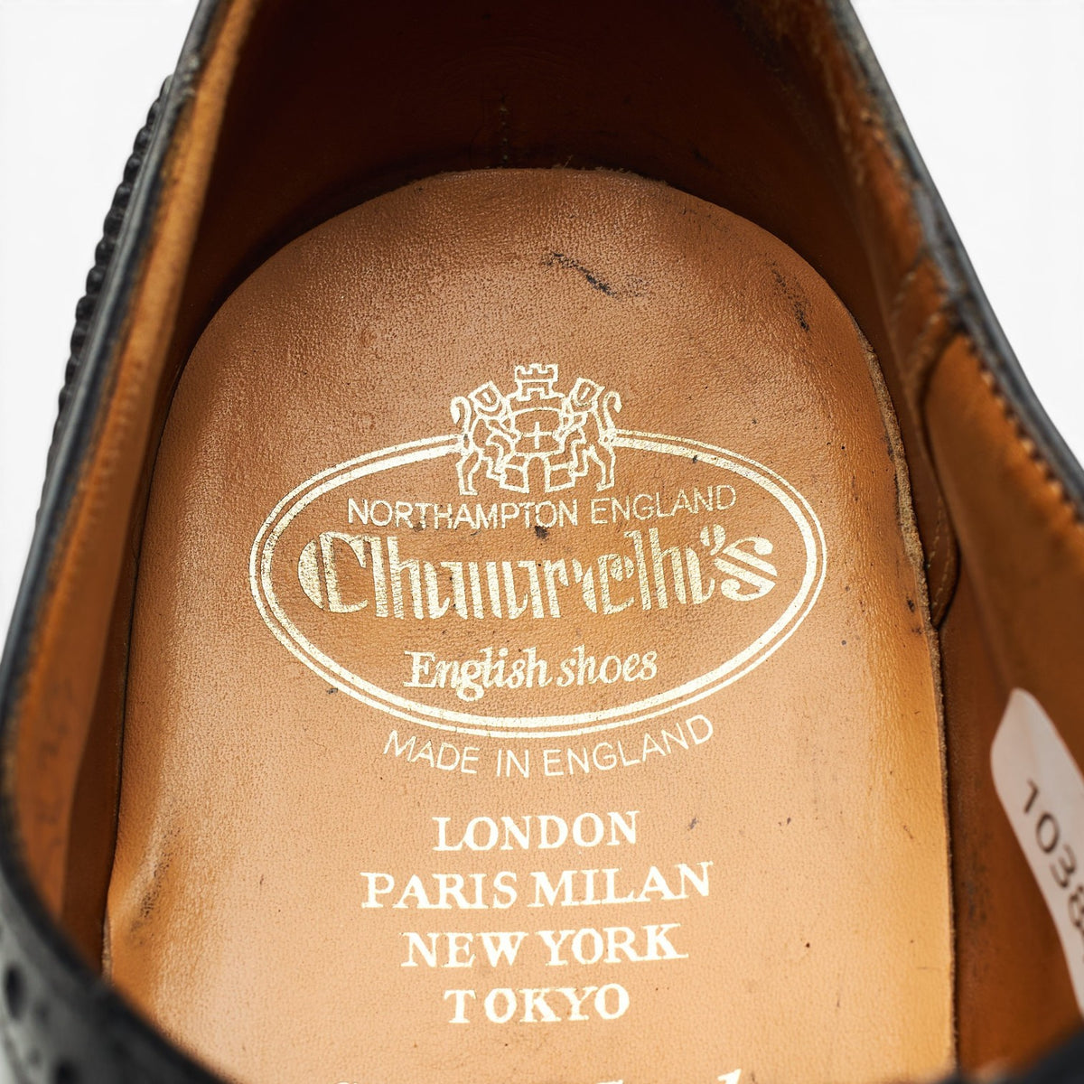 'Chetwynd' Black Leather Oxford Brogues UK 8 F