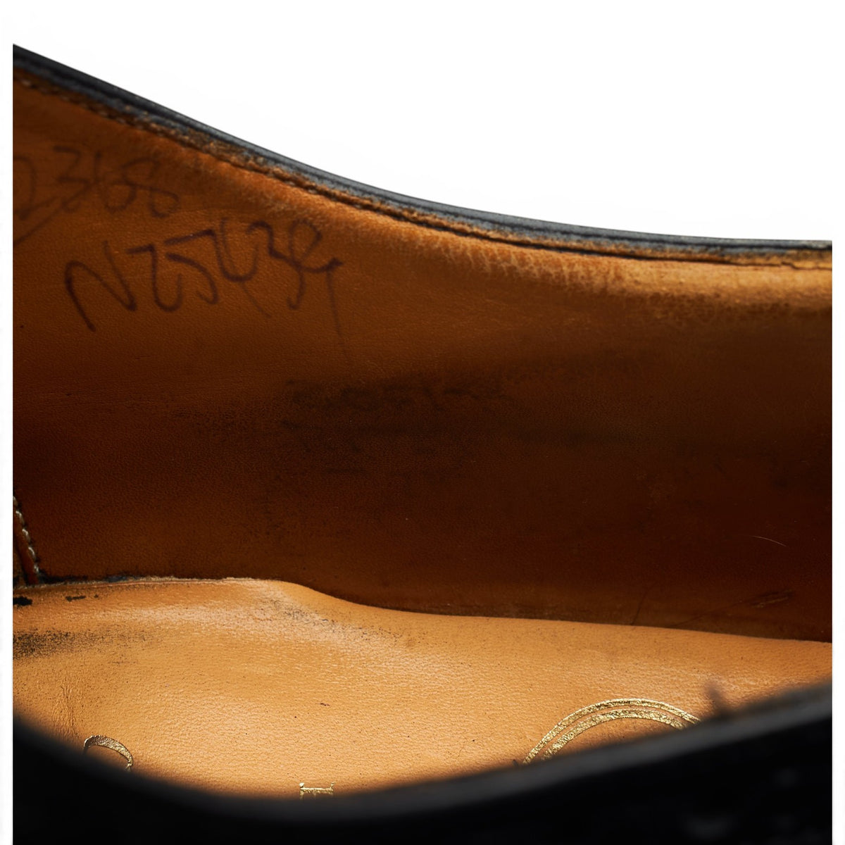 'Chetwynd' Black Leather Oxford Brogues UK 8 F