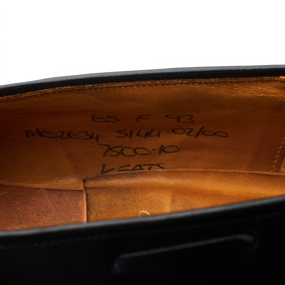 'Keats' Black Leather Tassel Loafers UK 8.5 F