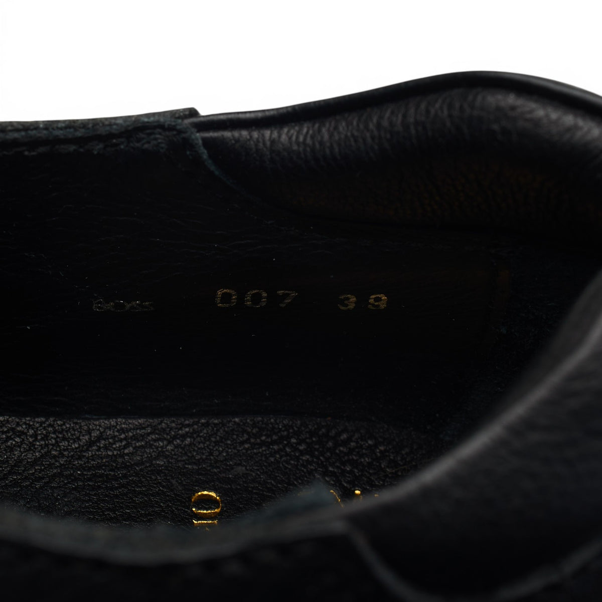 'Boss 007' Black Leather Hiking Derby UK 5 EU 39