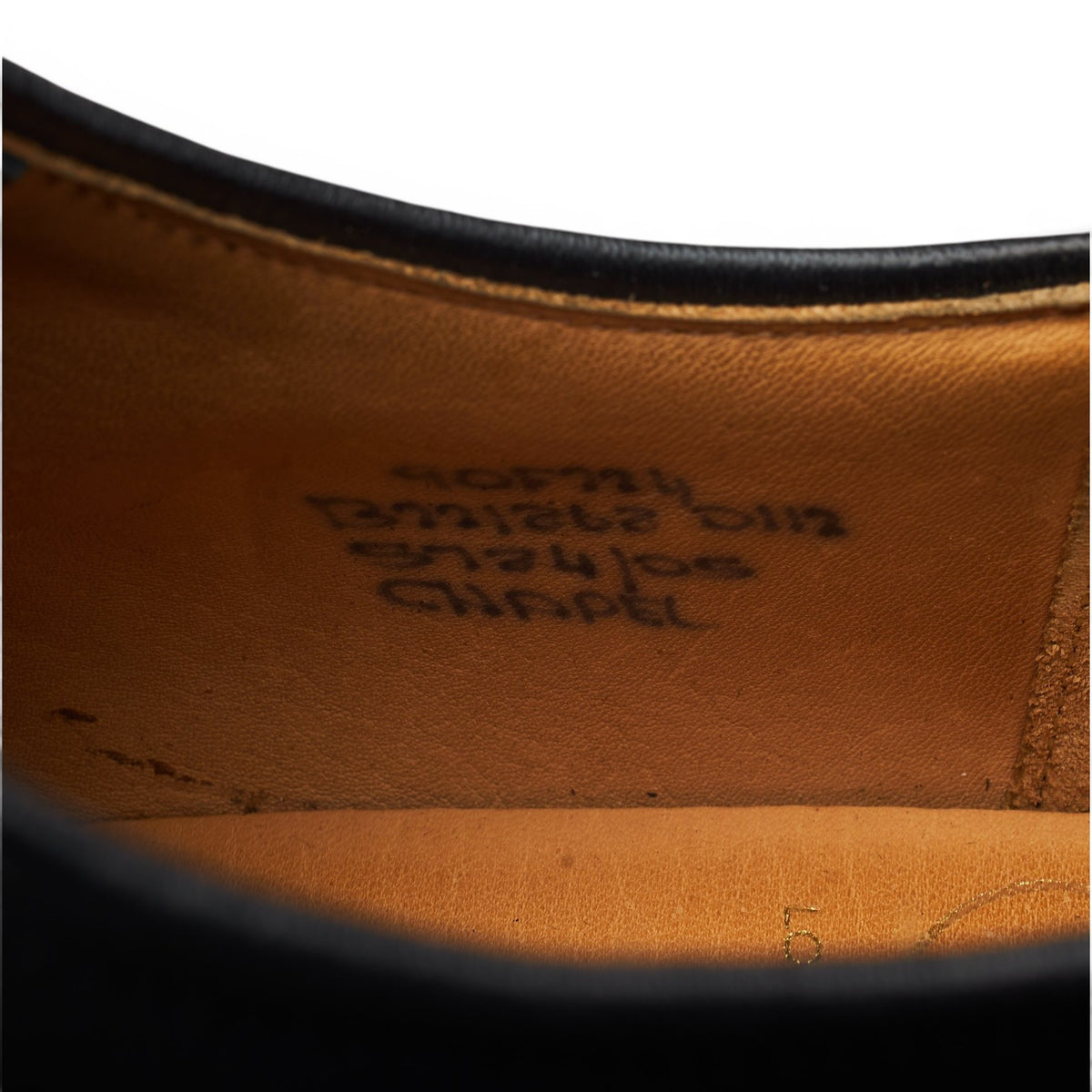 'Chapel' Black Leather Derby UK 9 F