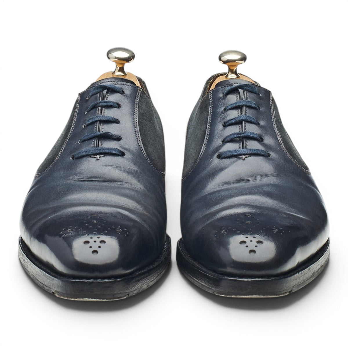 'Tacoma' Grey Leather Suede Oxford UK 7 E