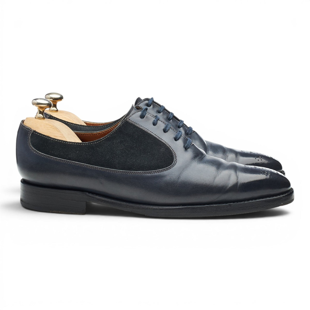 'Tacoma' Grey Leather Suede Oxford UK 7 E