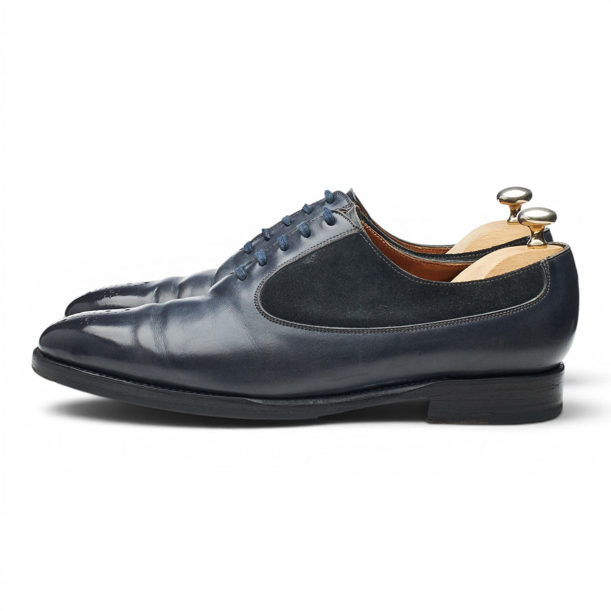 'Tacoma' Grey Leather Suede Oxford UK 7 E