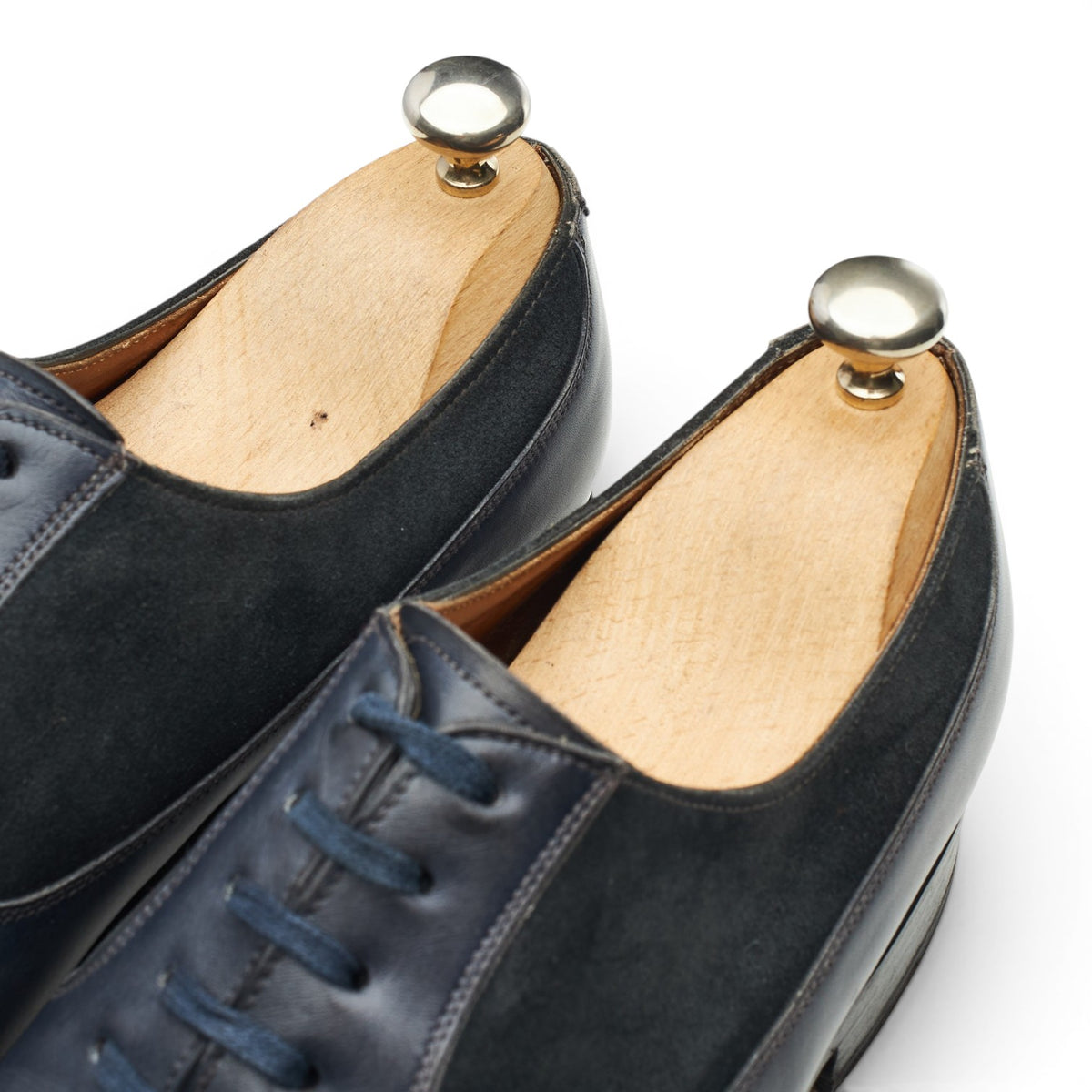'Tacoma' Grey Leather Suede Oxford UK 7 E