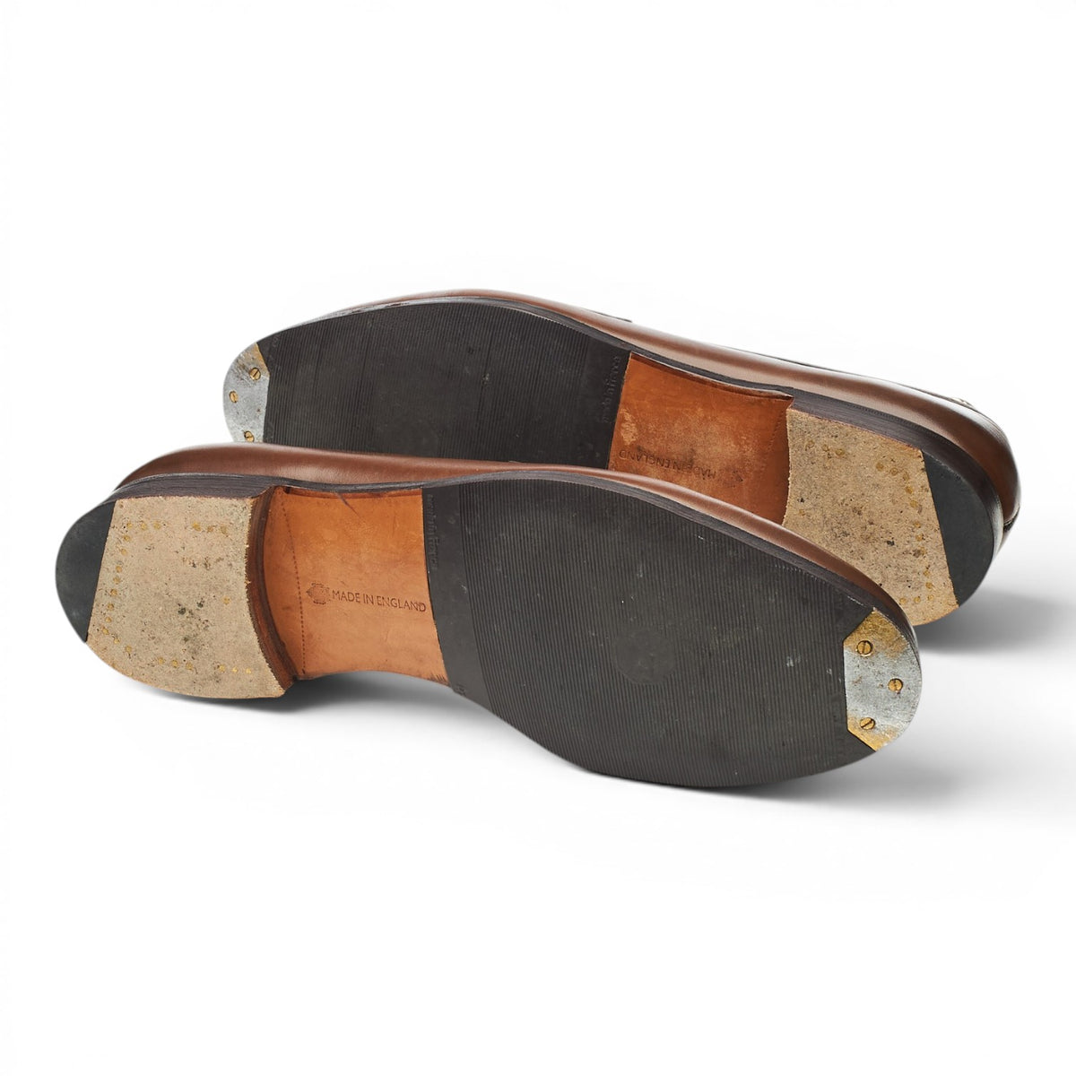 'Duke' Brown Leather Loafers UK 9.5 E