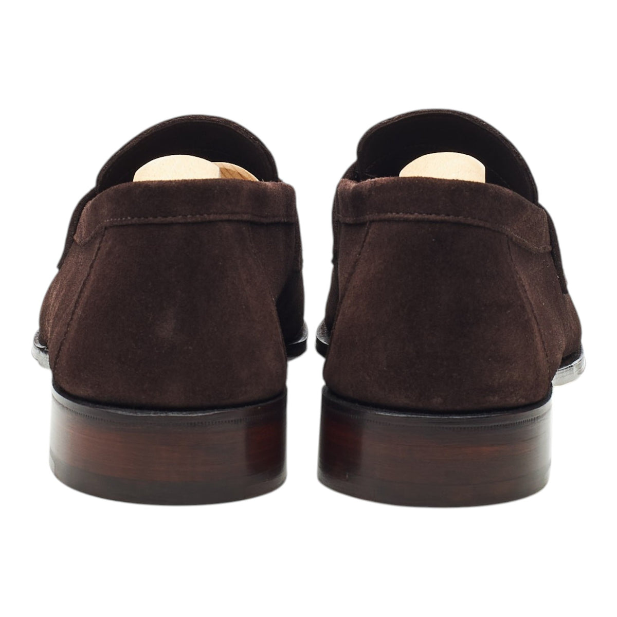 'Cannes' Dark Brown Suede Split Toe Loafer UK 8.5 E