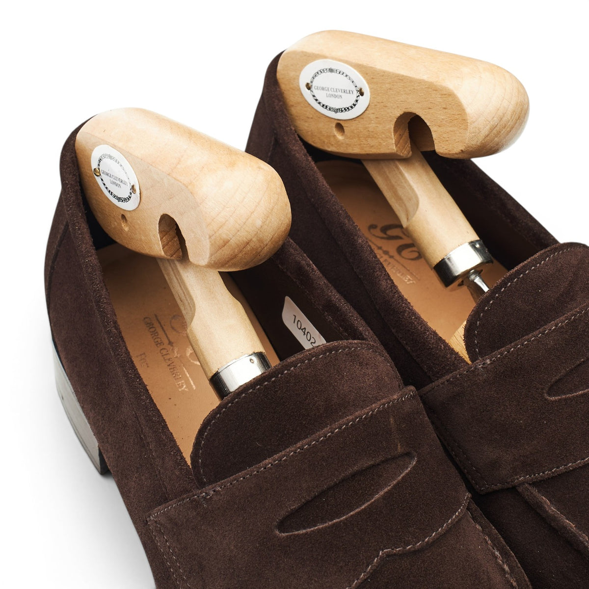 'Cannes' Dark Brown Suede Split Toe Loafer UK 8.5 E