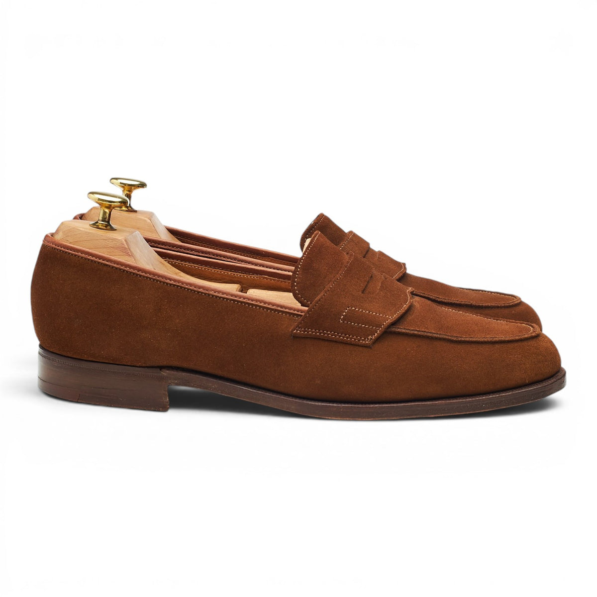 'Portland' Snuff Brown Suede Loafers UK 8.5 EX