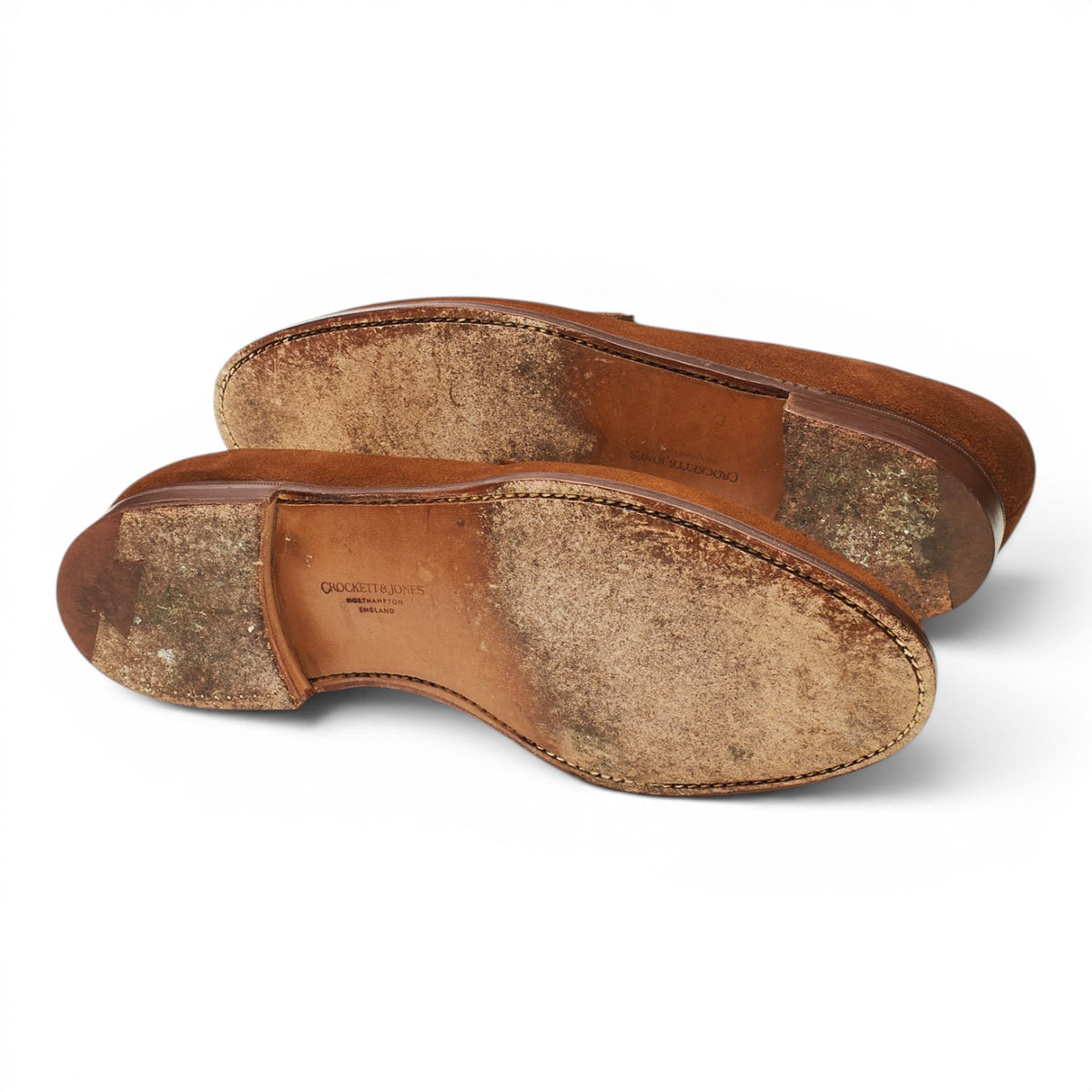 'Portland' Snuff Brown Suede Loafers UK 8.5 EX