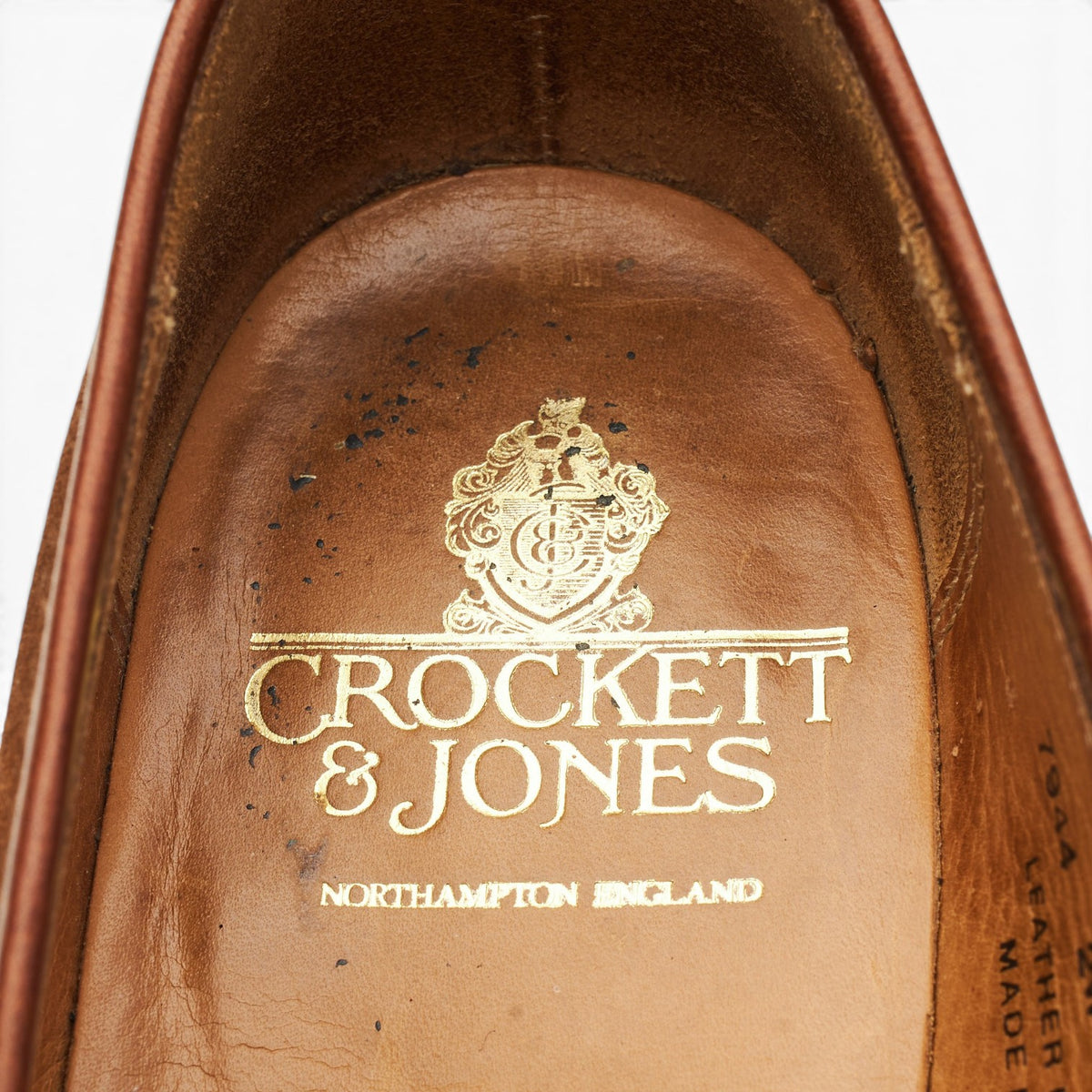 'Portland' Snuff Brown Suede Loafers UK 8.5 EX