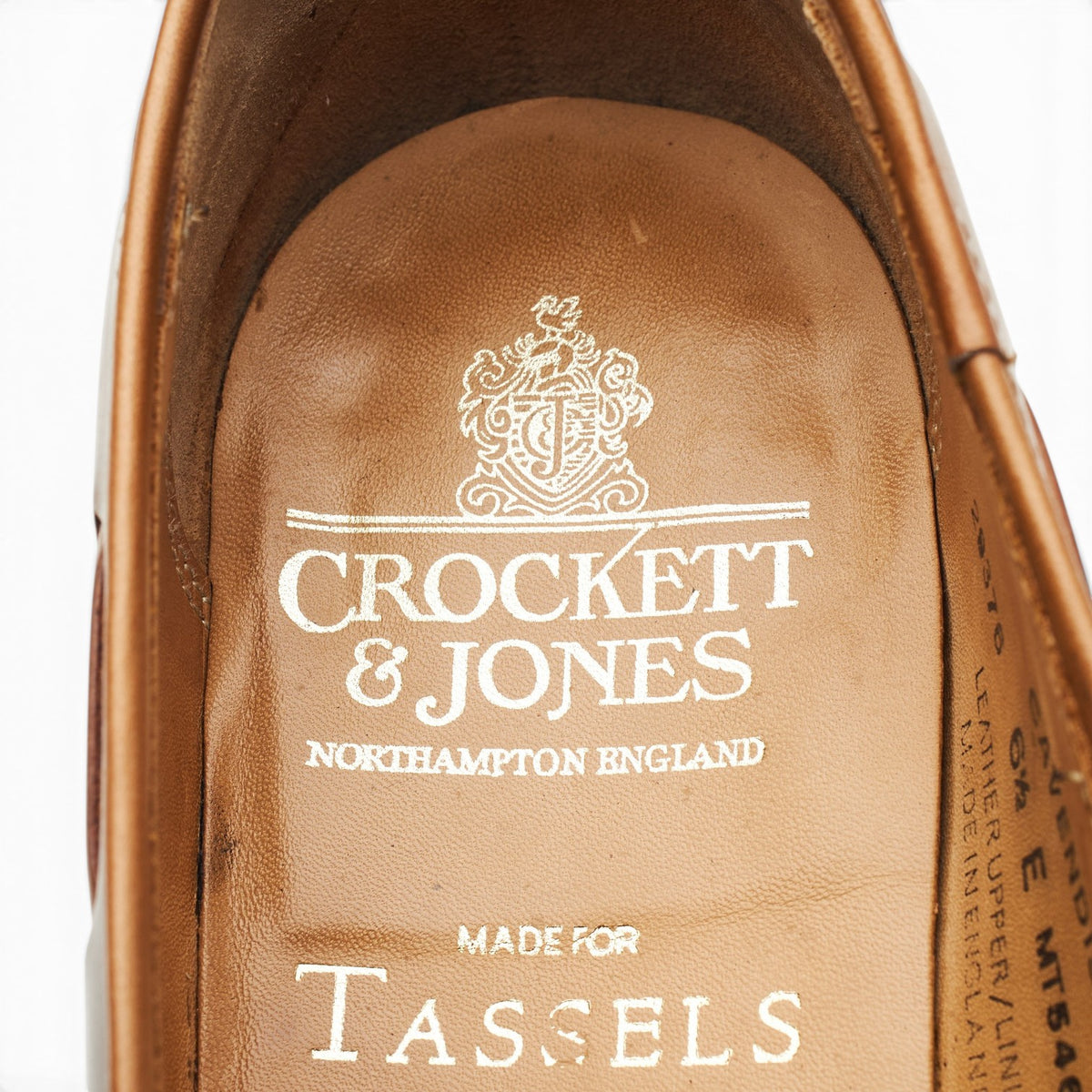 'Cavendish 2' Whisky Tan Brown Cordovan Leather Tassel Loafers UK 6.5 E