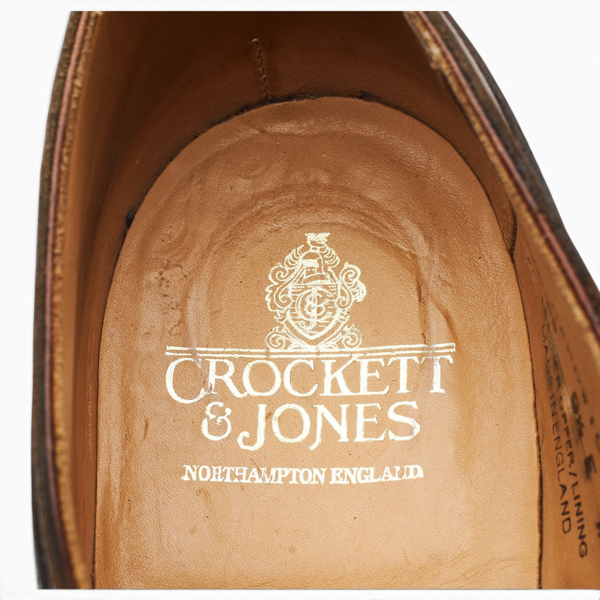 'Hardwick' Dark Brown Grain Leather Split Toe Derby UK 9.5 E